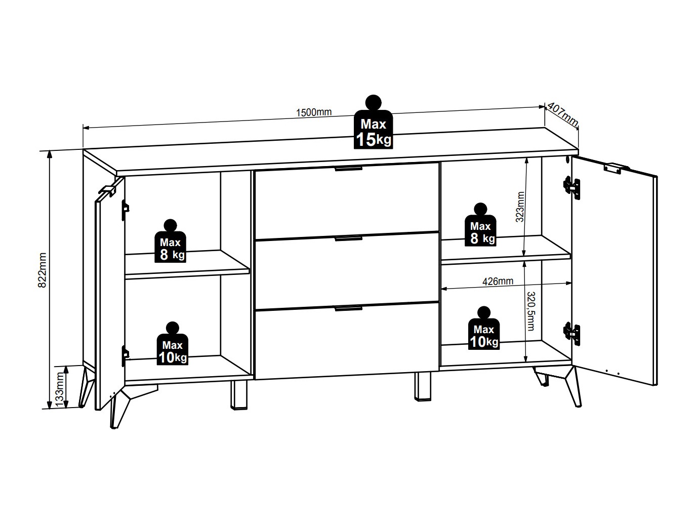 Ladekast Ruvmeli 102
