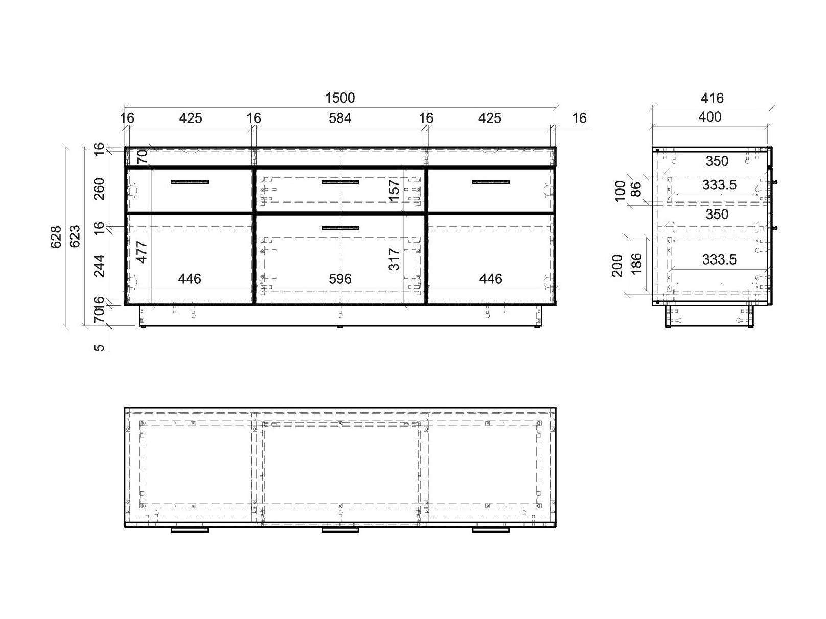 TV-meubel Balelbu 100