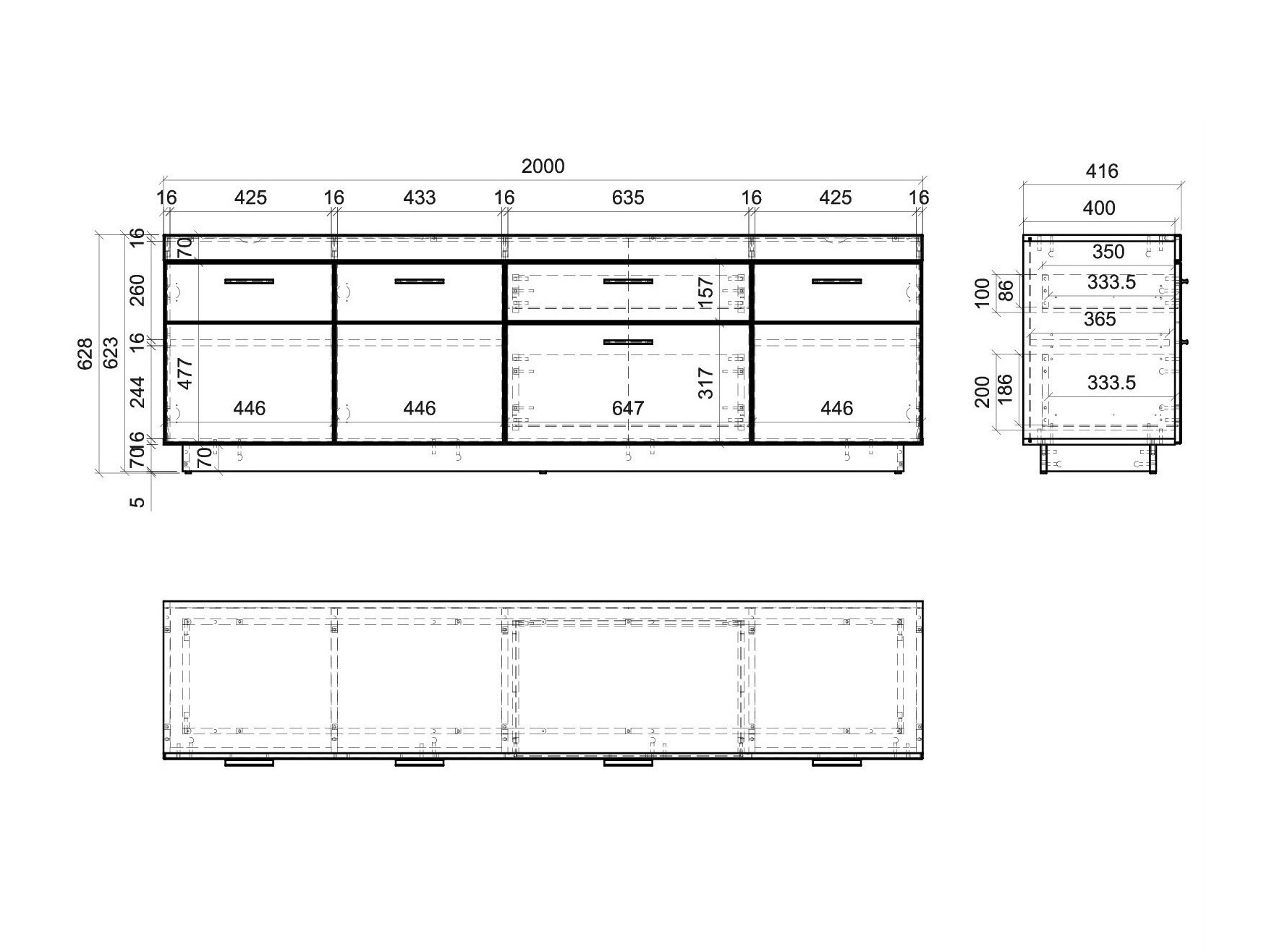 TV-meubel Balelbu 101