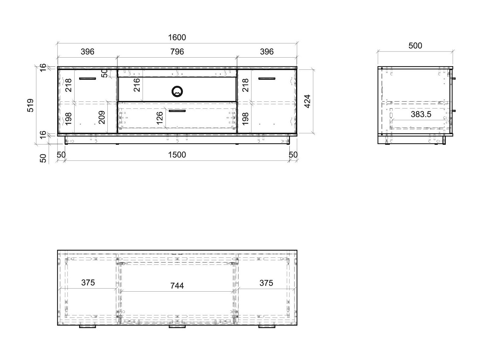 TV-meubel Salsalo 101