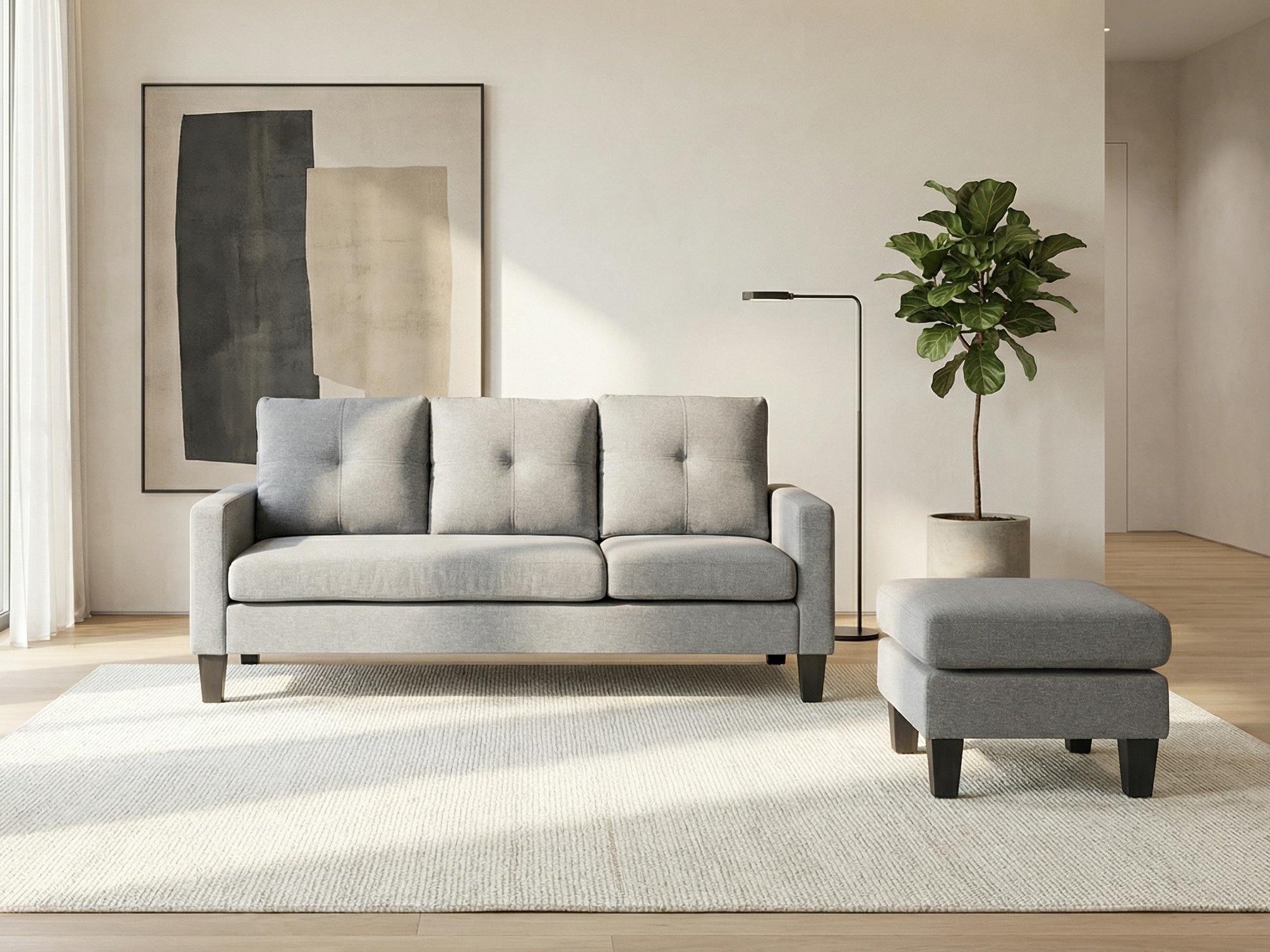 Gestoffeerde meubelset Houston 1825 (Grijs)