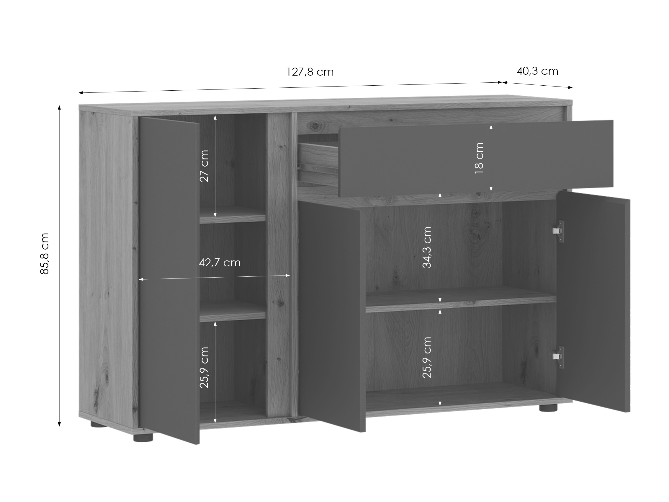 Ladekast Ontario 227