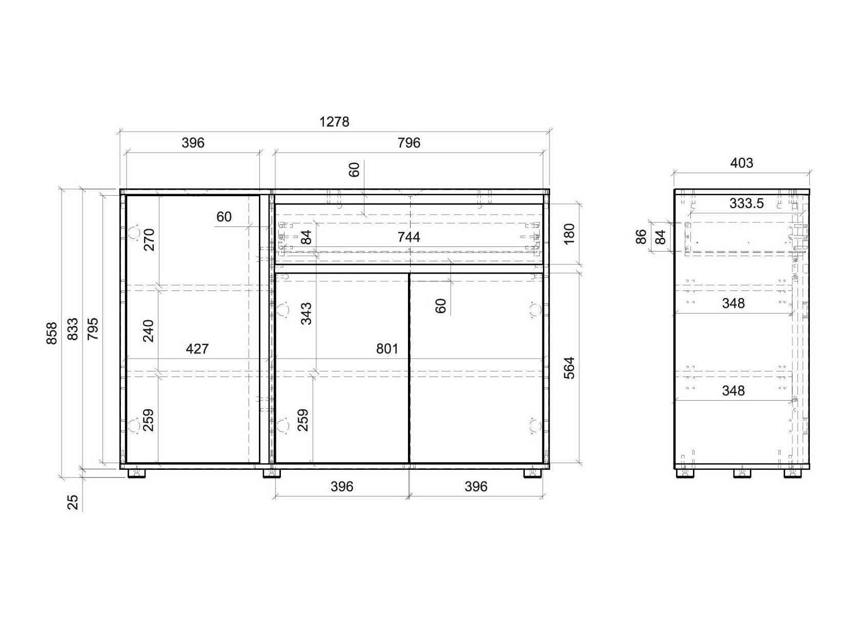 Ladekast Ontario 227
