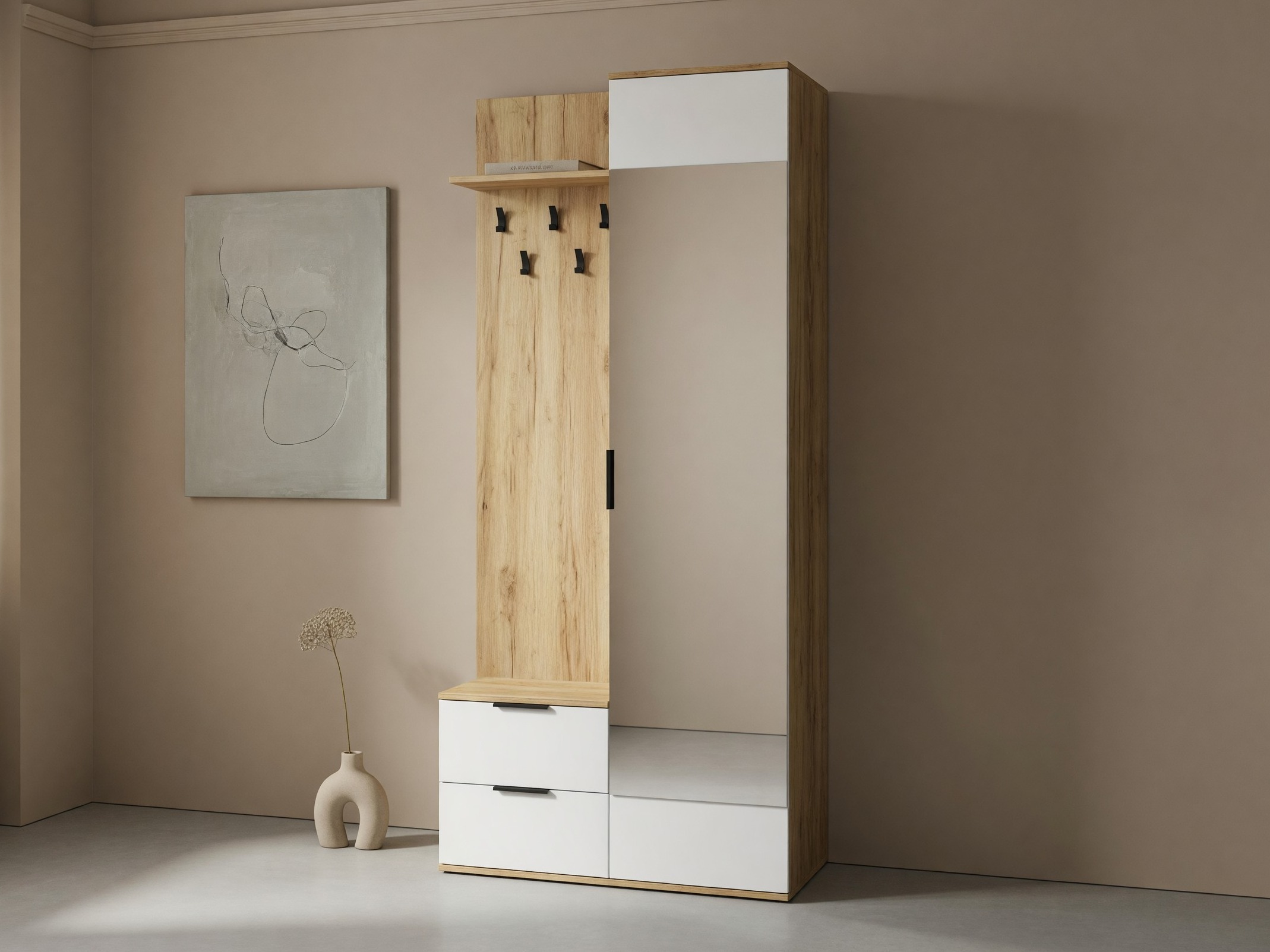 Gangmeubelset Houston 2004 (Gouden eik + Wit)