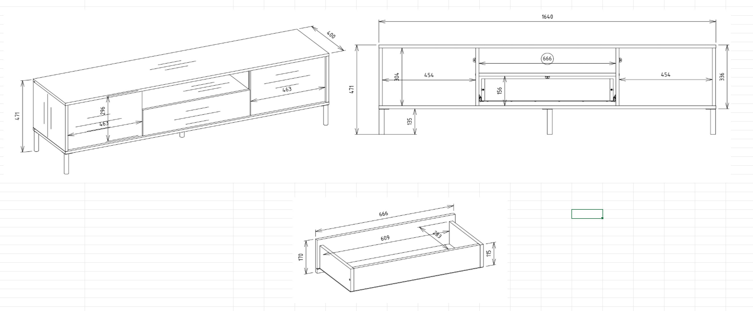 TV-meubel Orlsone 100 (Kasjmier)