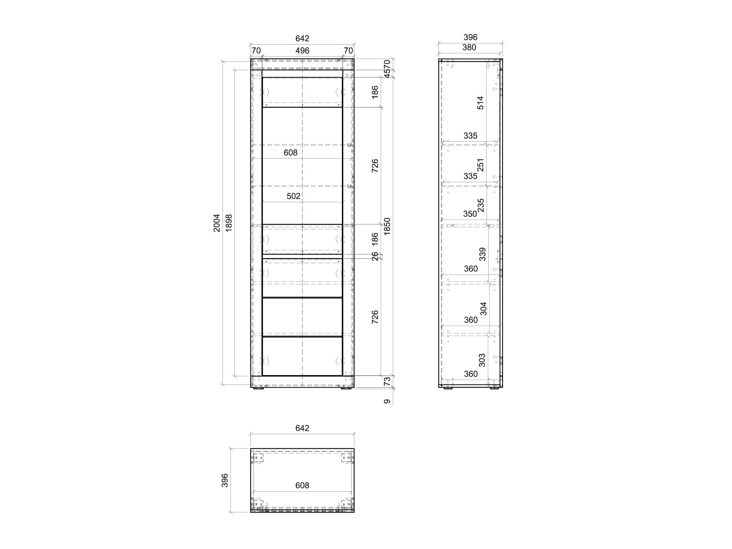 Boekenkast Ophtola 113