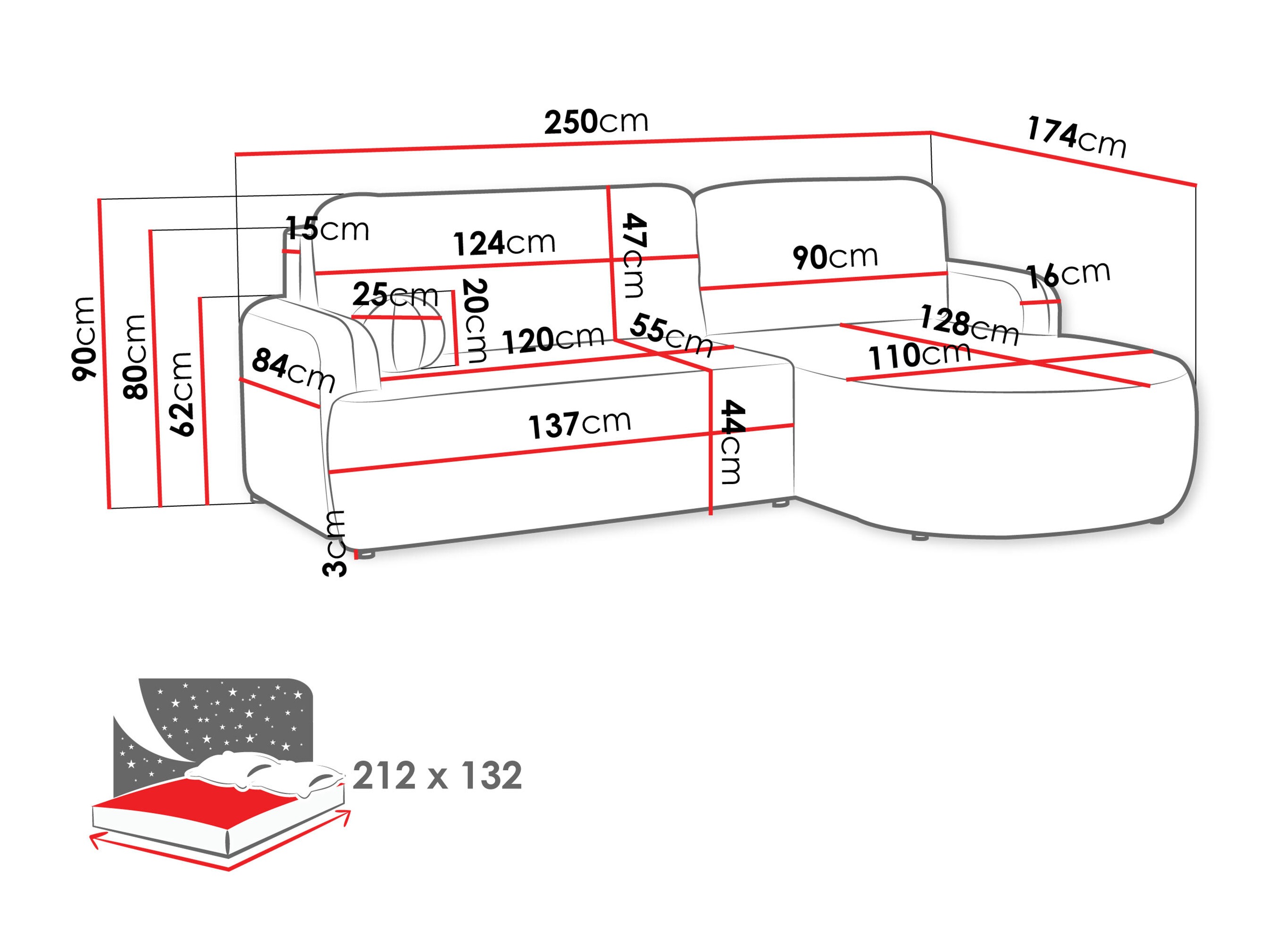 Hoekbank Comfivo 532 (Lumo 65)