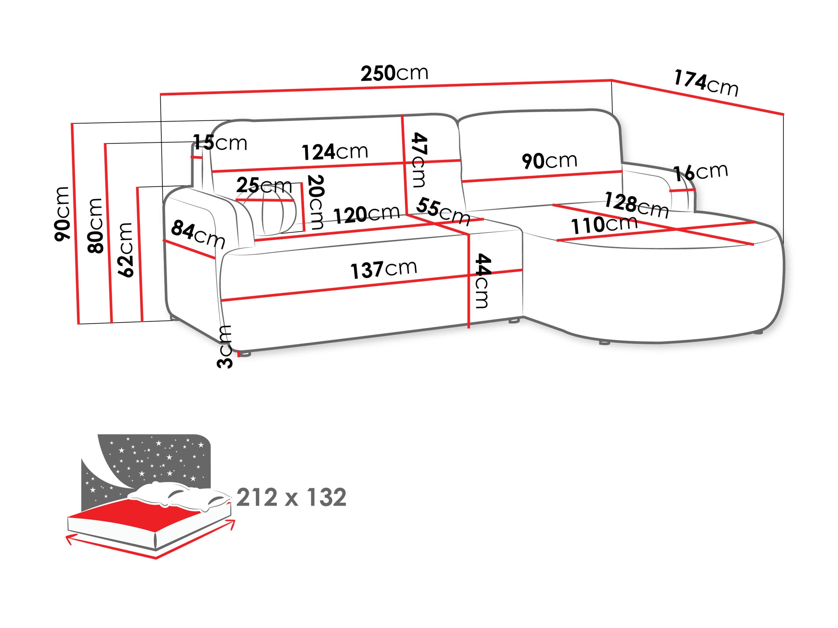 Hoekbank Comfivo Popis (Lambi 07)
