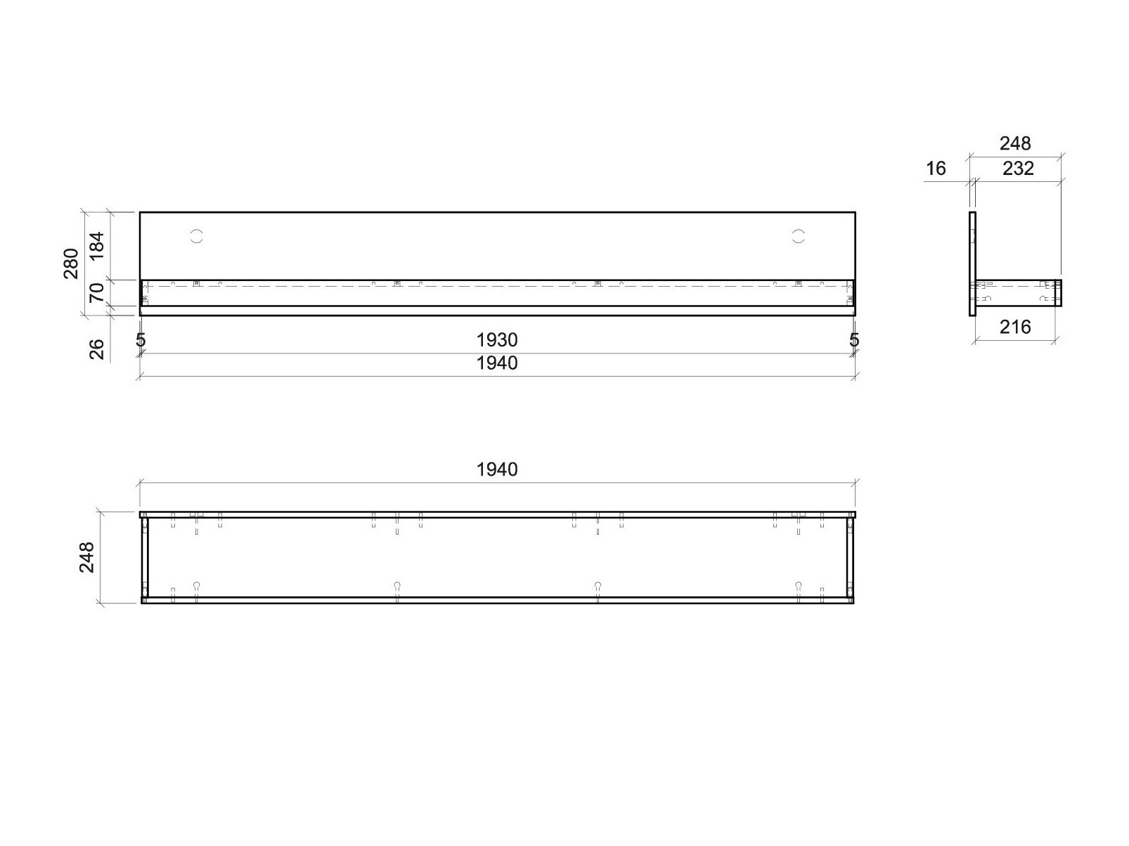 Wandplank Ophtola 112