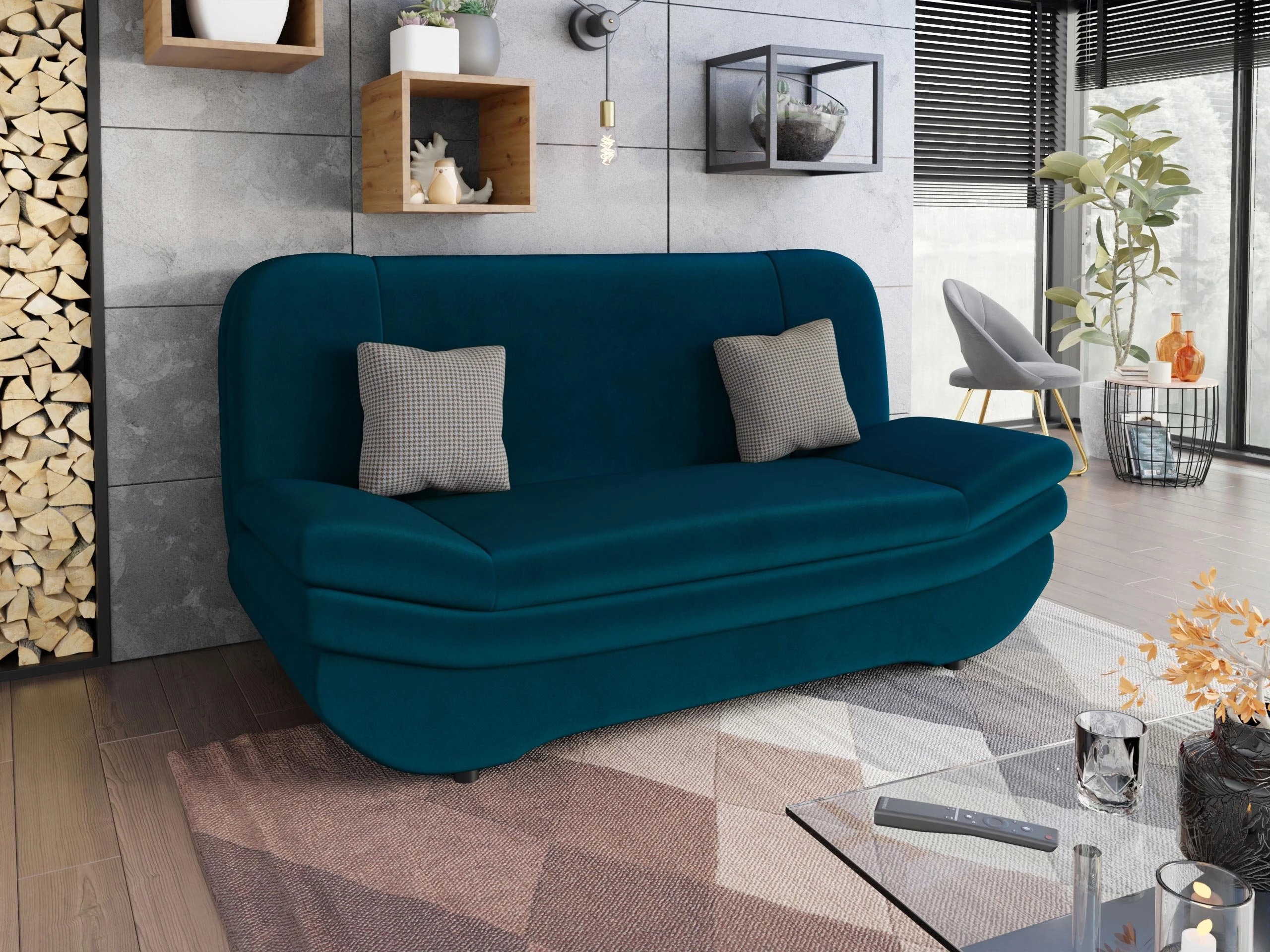 Slaapbank Comfivo Silva (Venus Velvet 2911 + Kenia 796)