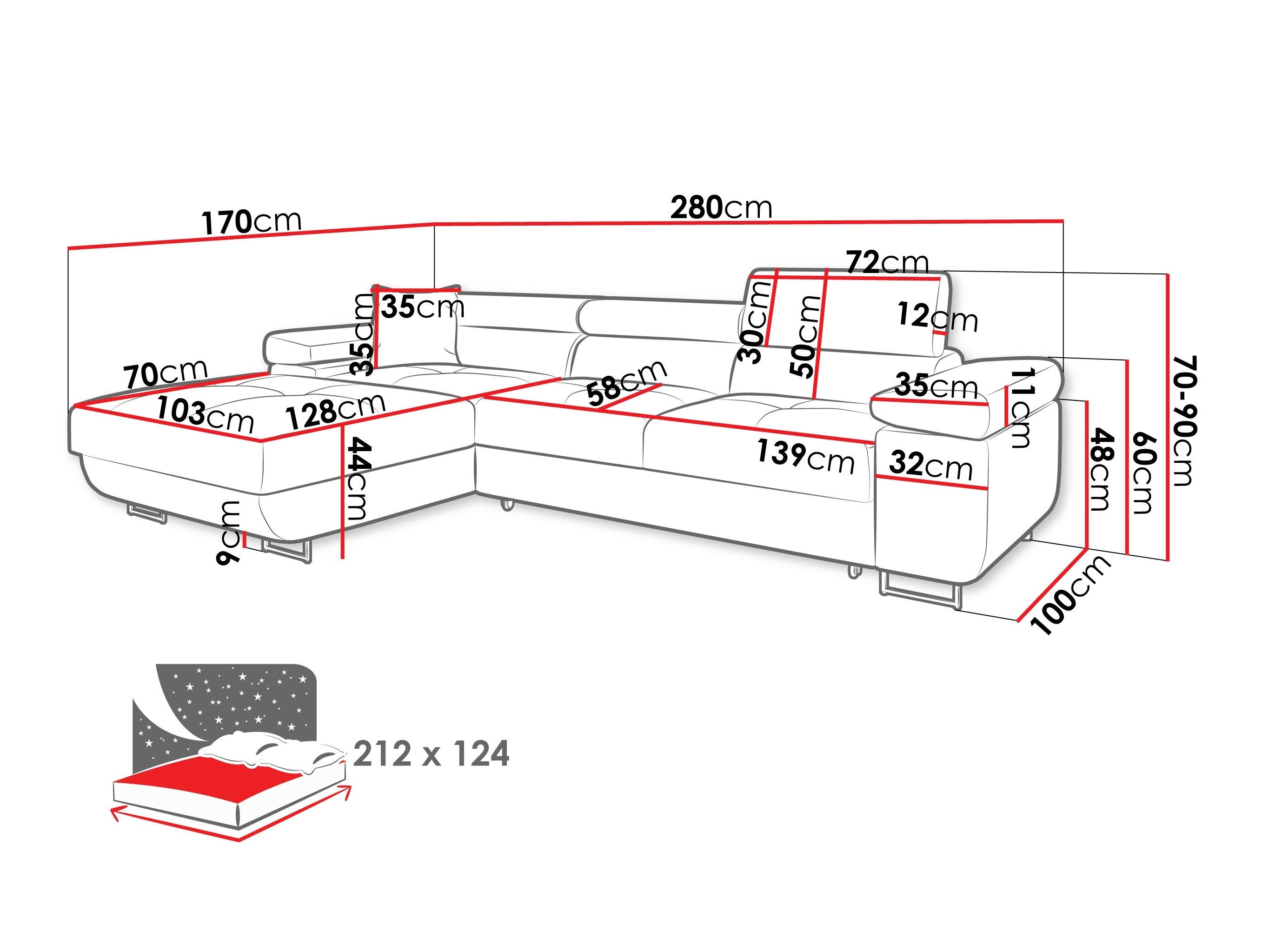 Hoekbank Comfivo Vinetum II (Poso 110)