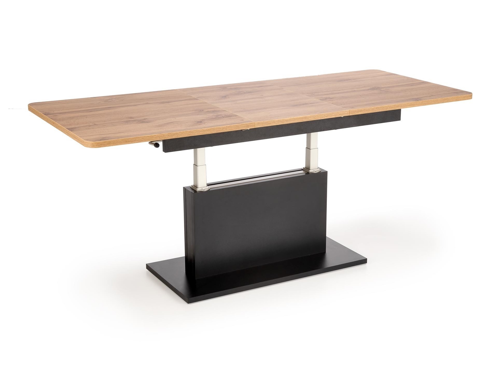 Transformeerbare salontafel Houston 1253 (Wotan eik + Zwart)