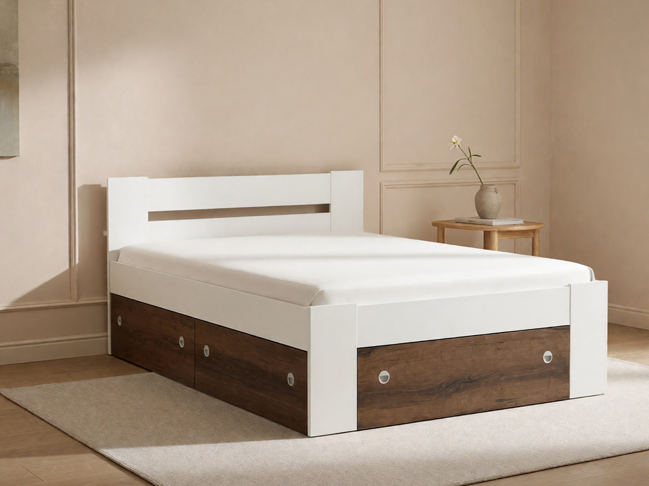 Bed Novsore 130 (Wit)