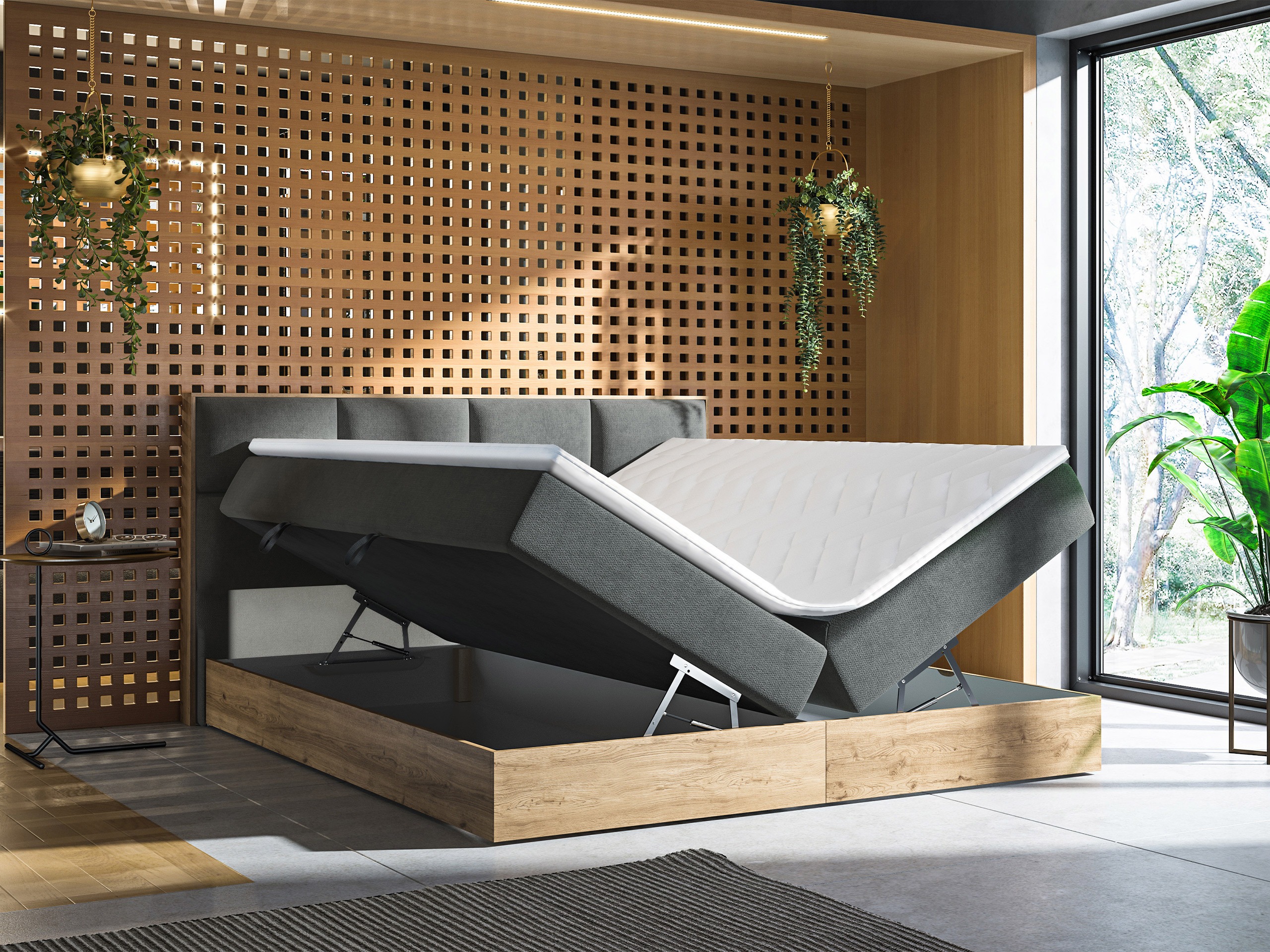 Boxspring ComfiDream Miraena (Gouden eik + Soro 28)