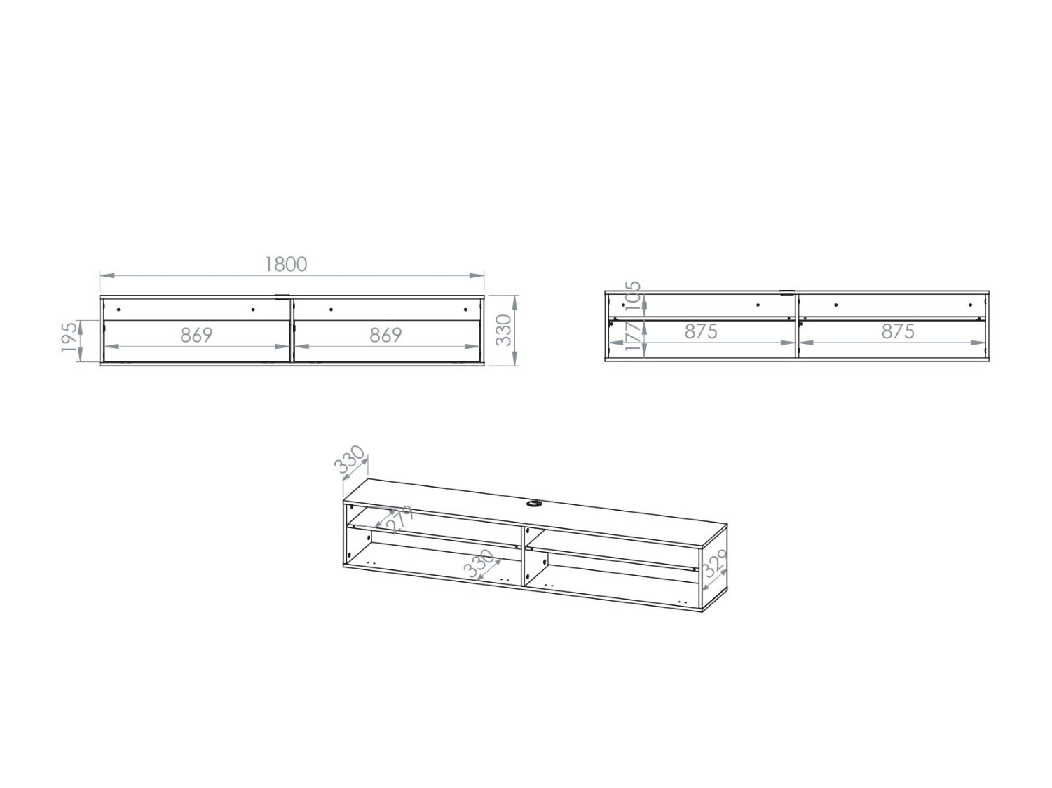 TV-meubel Morsero 105