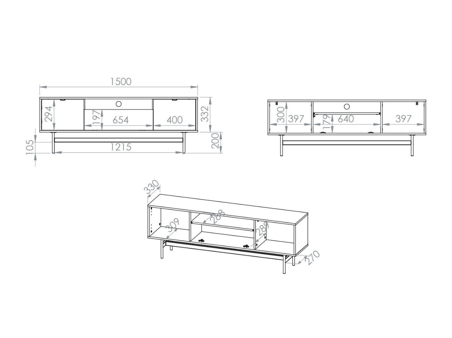 TV-meubel Morsero 108