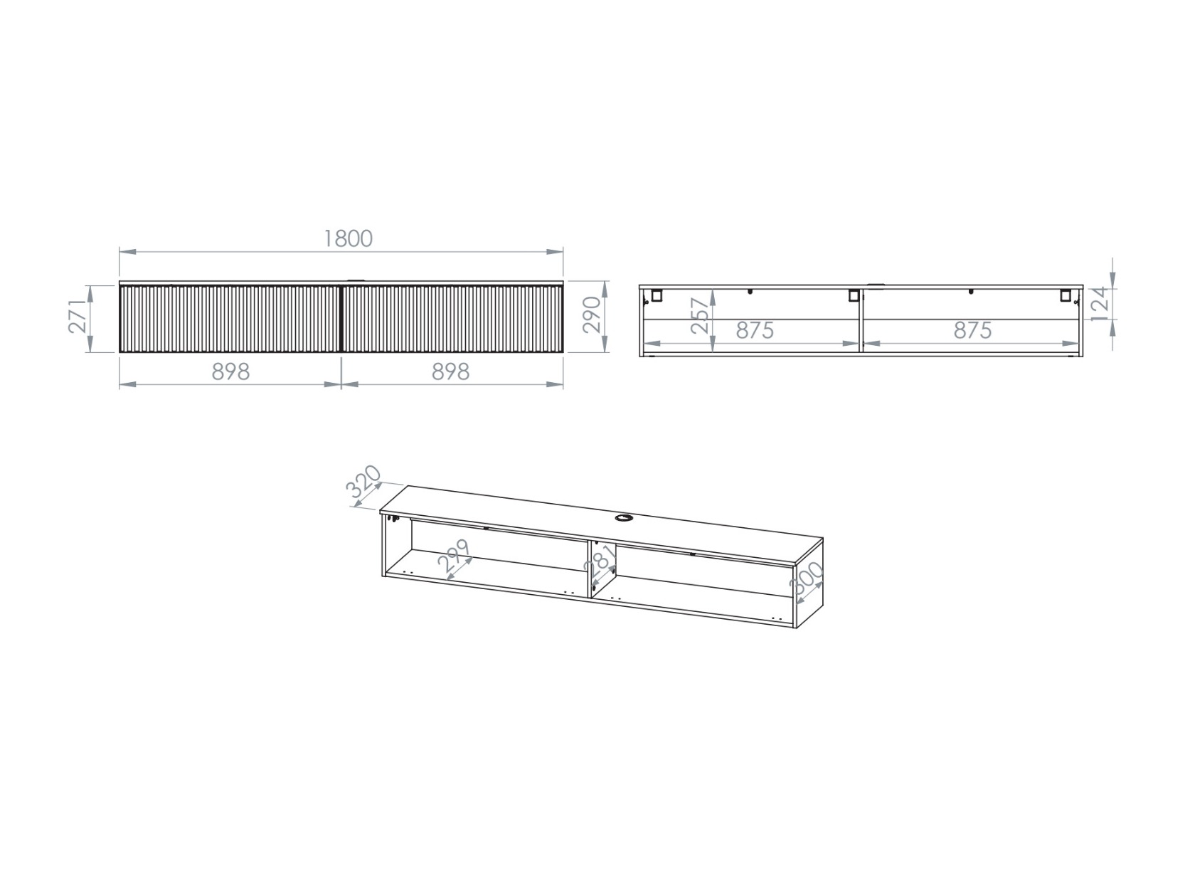 TV-meubel Marmeli 132