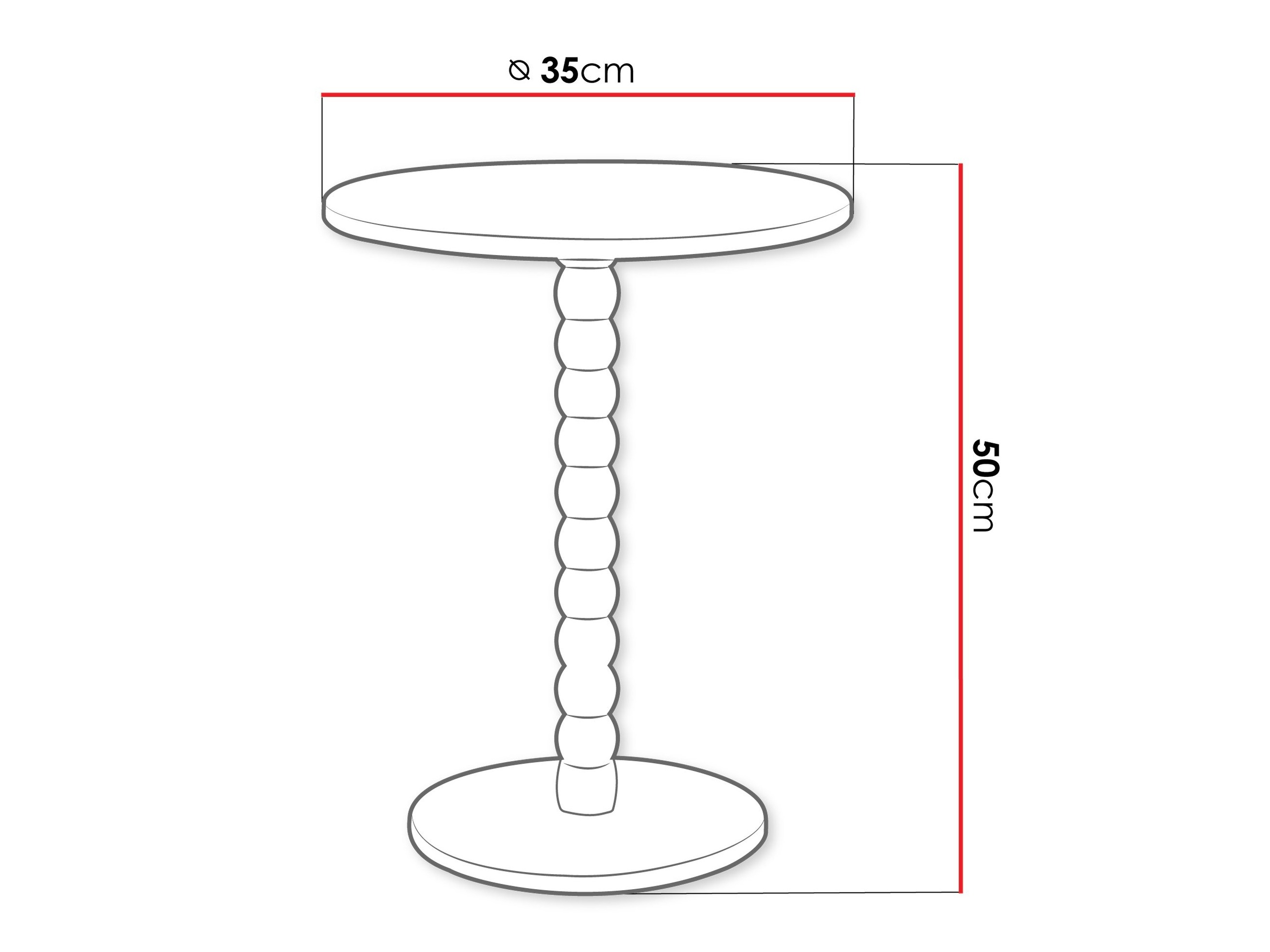 Bijzettafel Ludus (Wit)