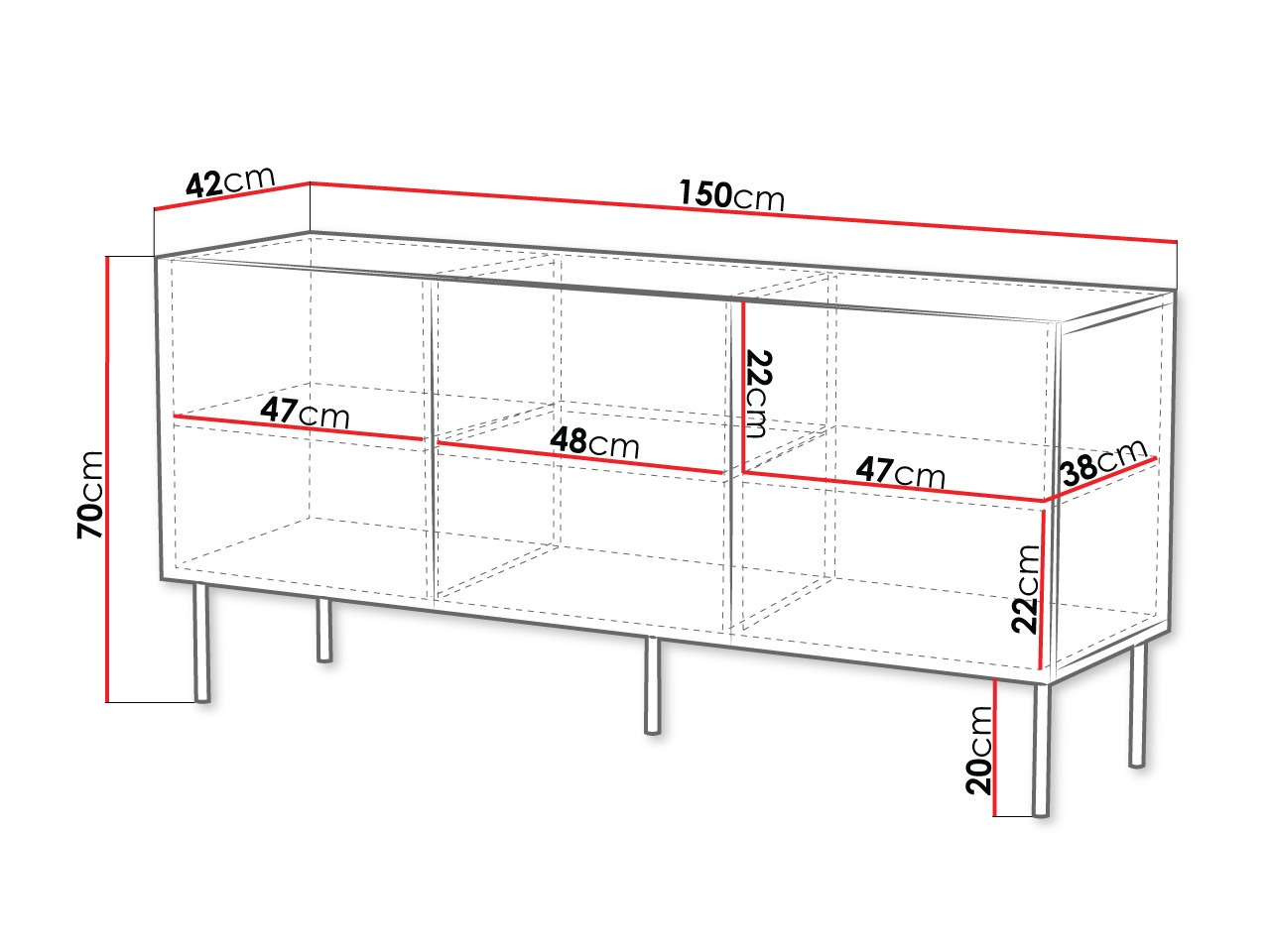 Dressoir Morbala 100