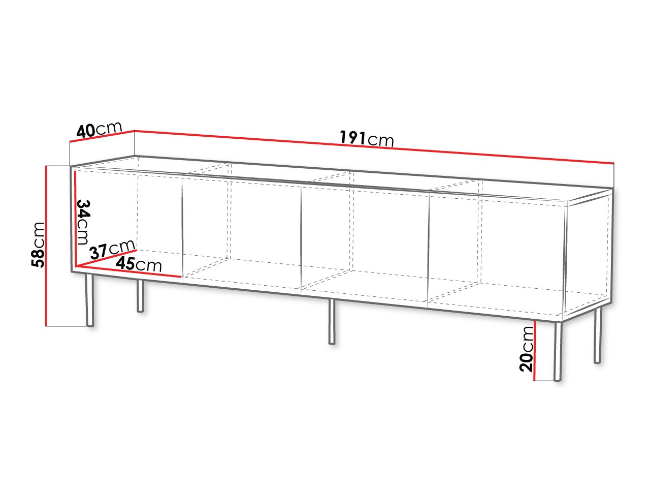 TV-meubel Morbala 102