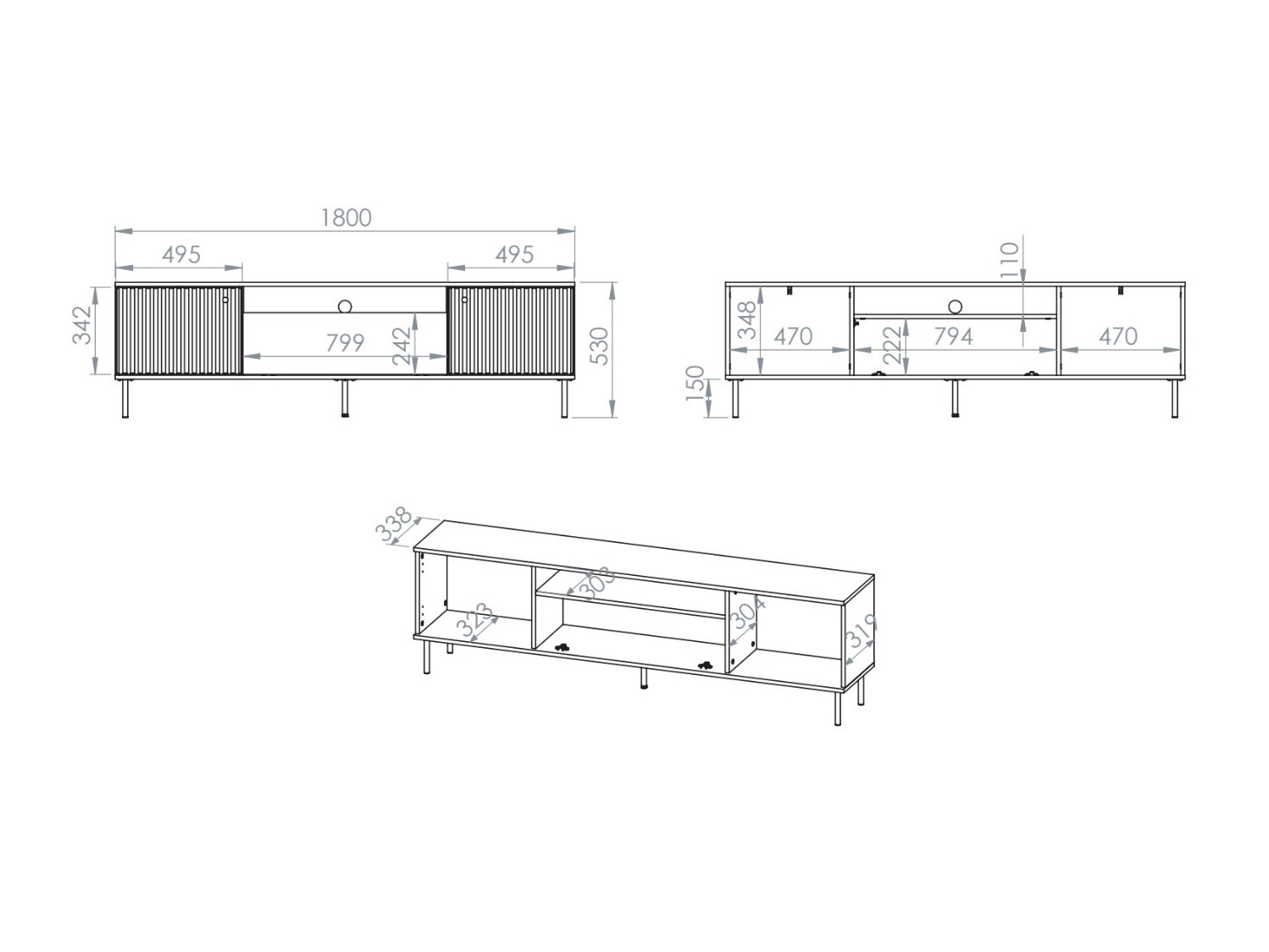 Woonkamerset Marmeli 135