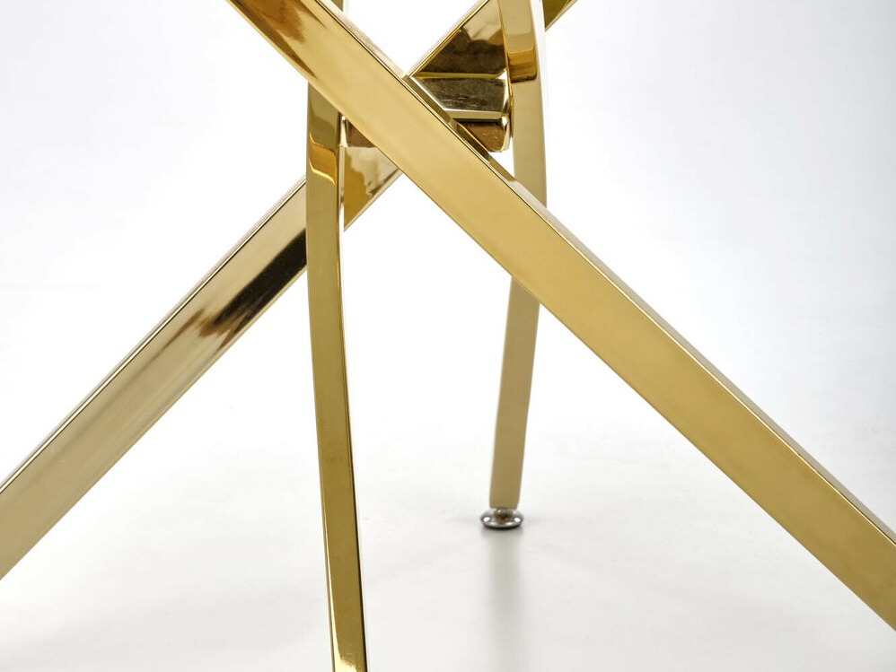 Tafel Houston 1538 (Gouden + Zwart marmer)