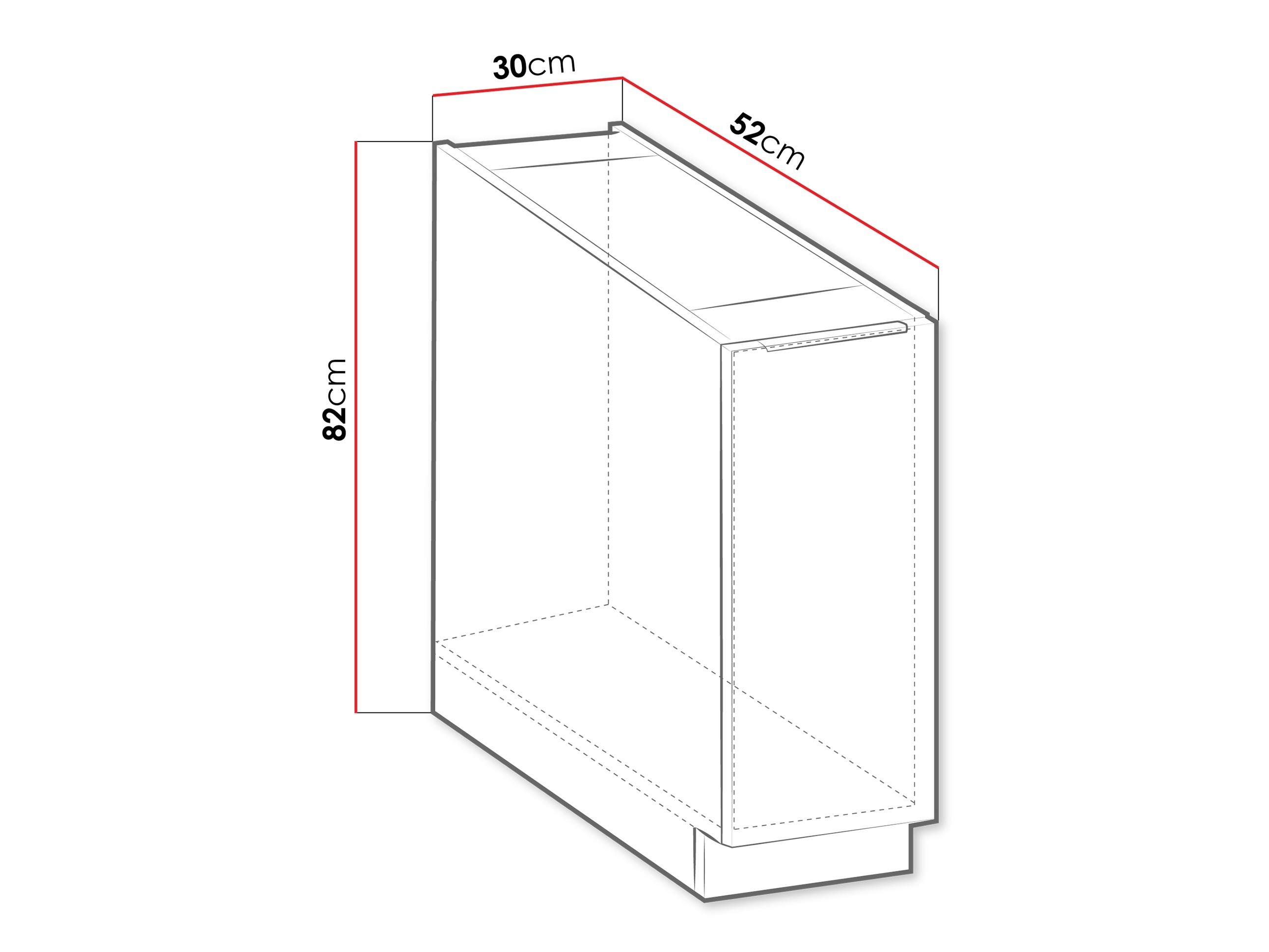 Modulaire kast met uittrekbare mand Sole 102