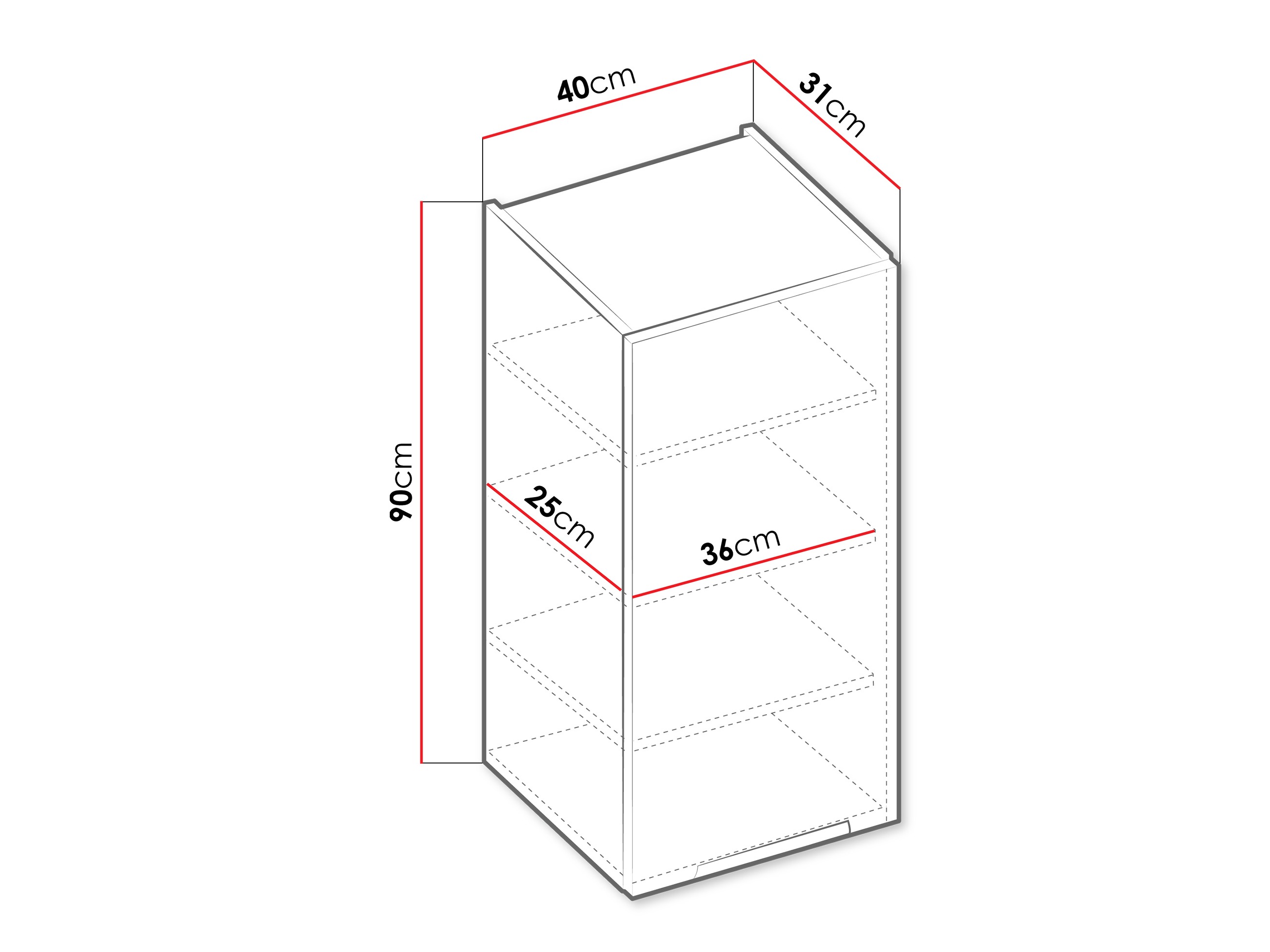Modulaire wandkast Sole 118