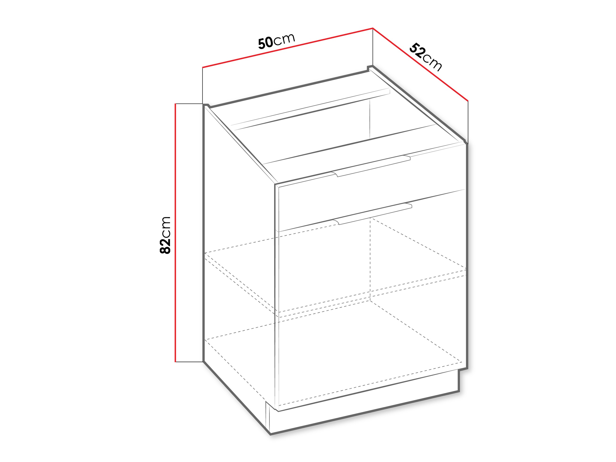 Modulaire kast met lade en deuren Sole 121