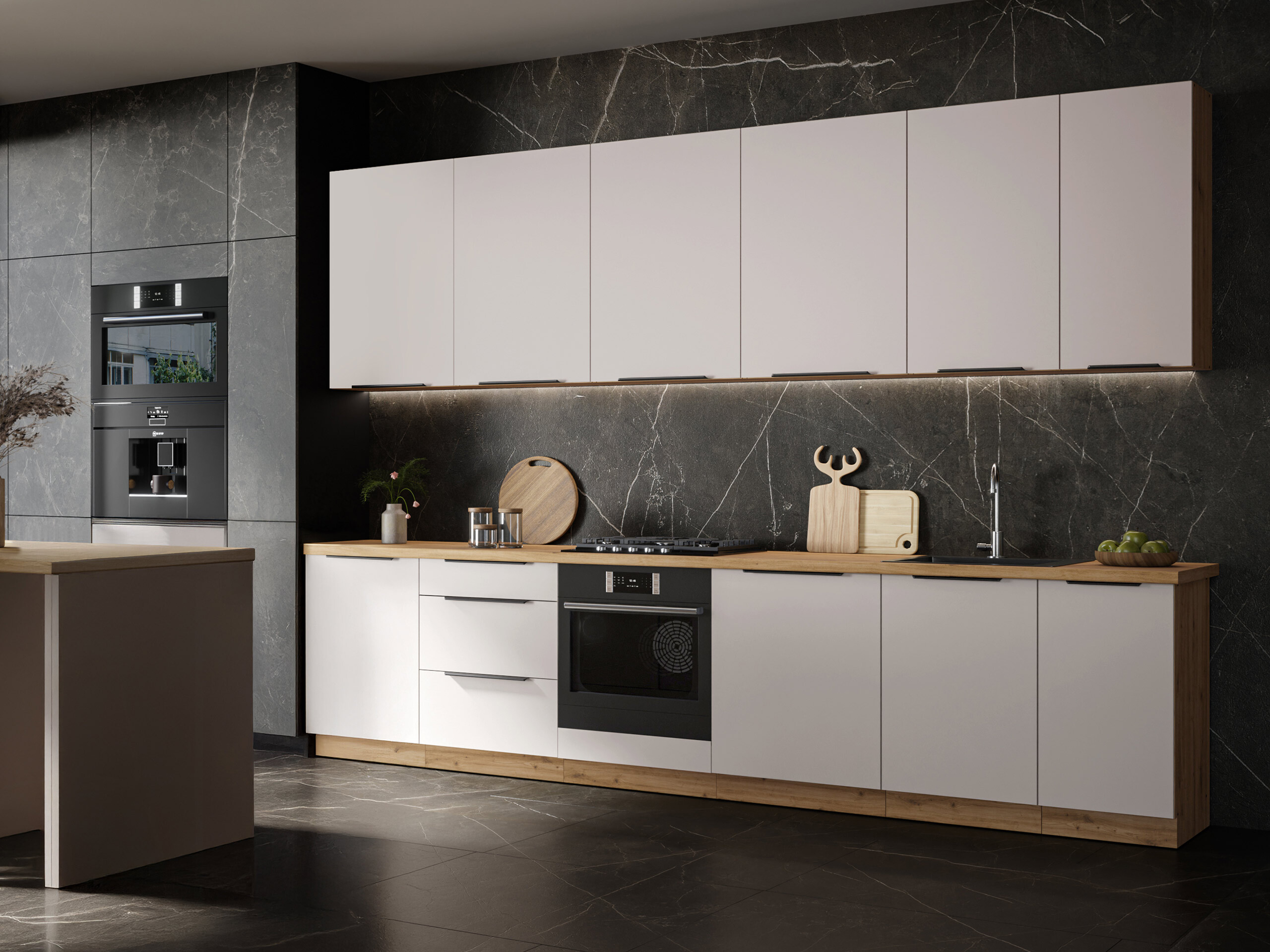 Modulaire spoelbakkast met deuren Sole 152