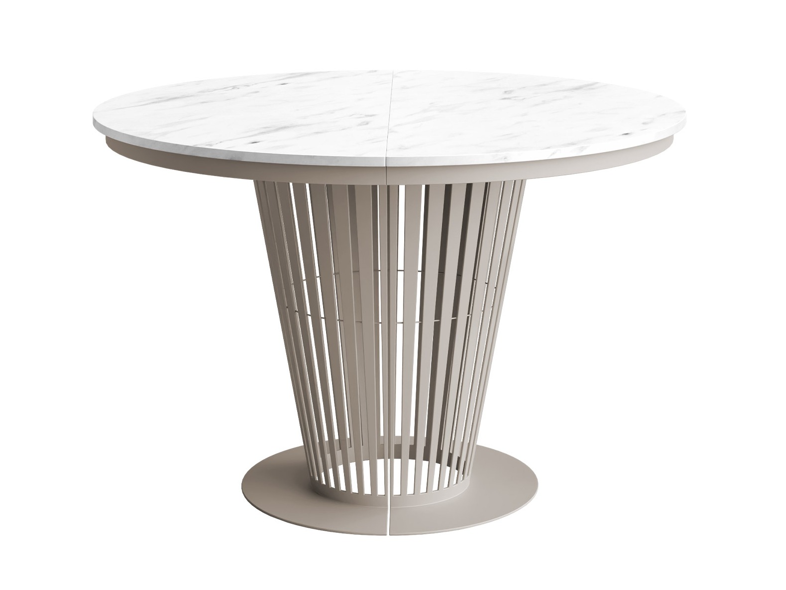Tafel Oswego 179 (Kasjmier + Wit marmer)