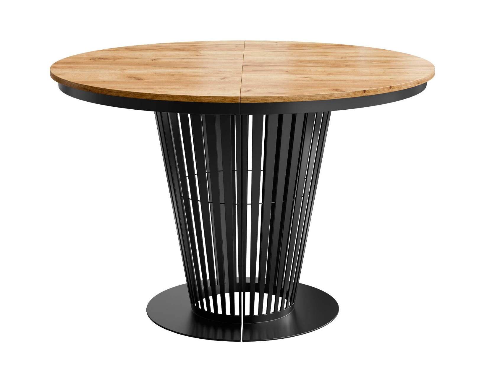Tafel Oswego 179 (Zwart + Craft eiken)