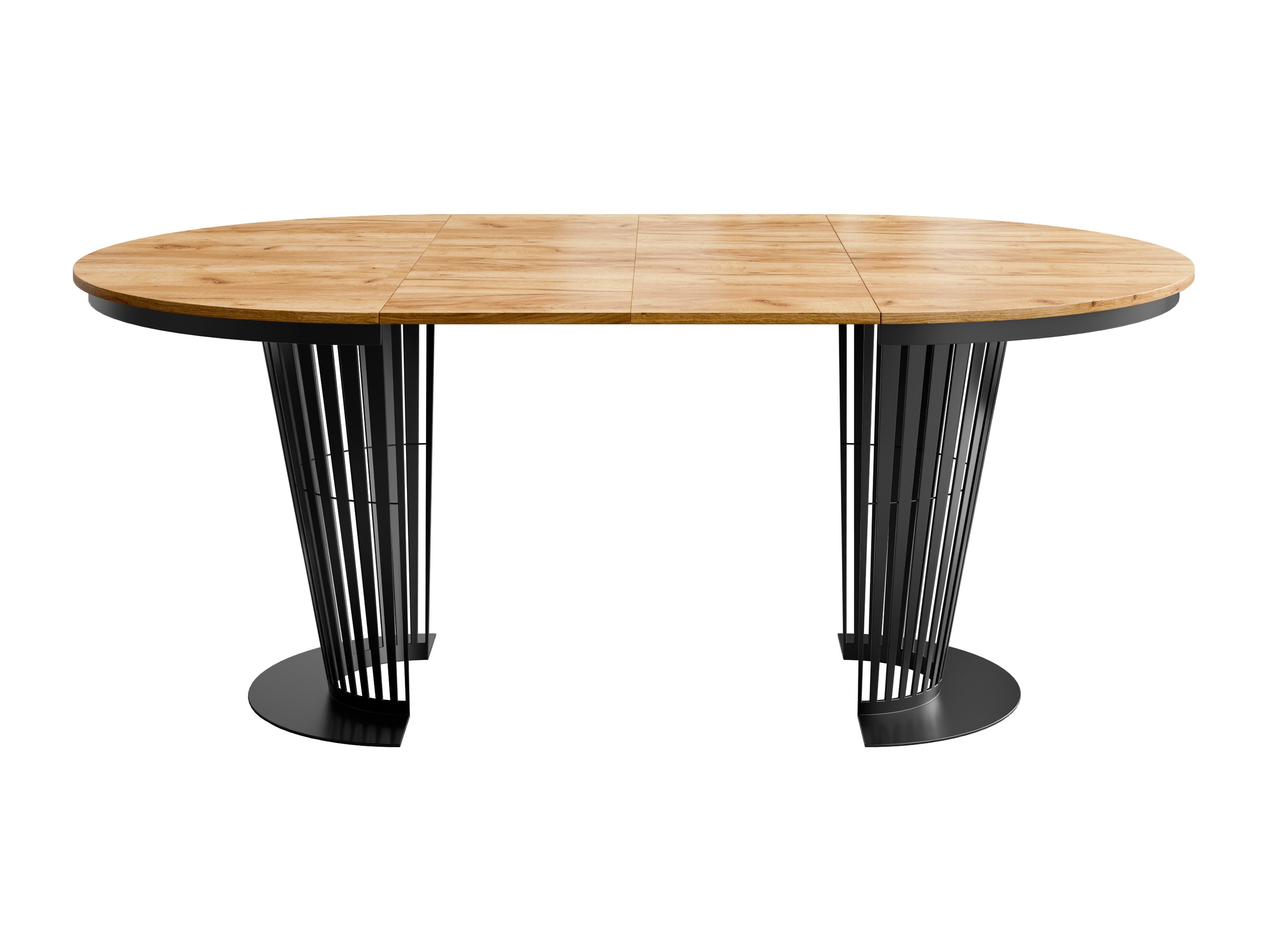 Tafel Oswego 179 (Zwart + Craft eiken)