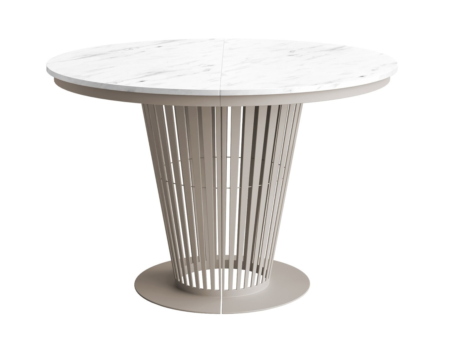 Tafel Oswego 181 (Kasjmier + Wit marmer)