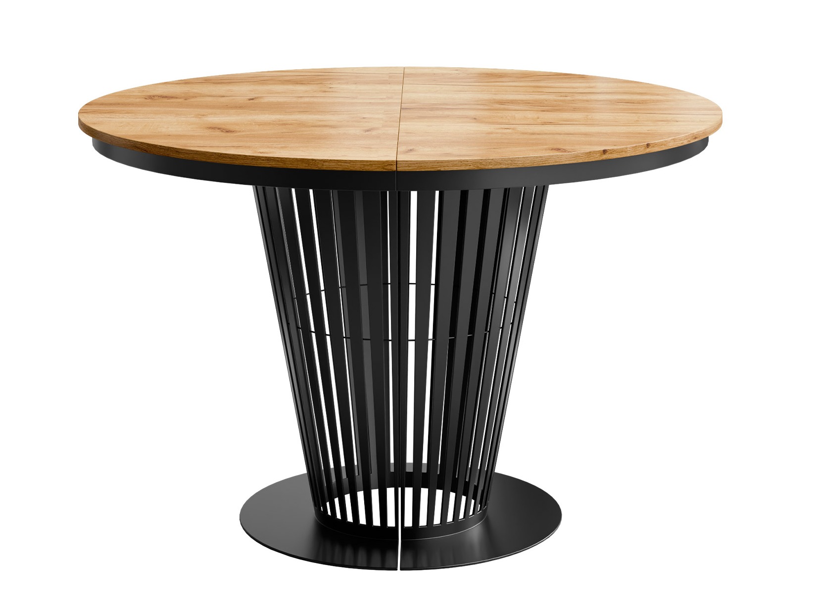 Tafel Oswego 181 (Zwart + Craft eiken)