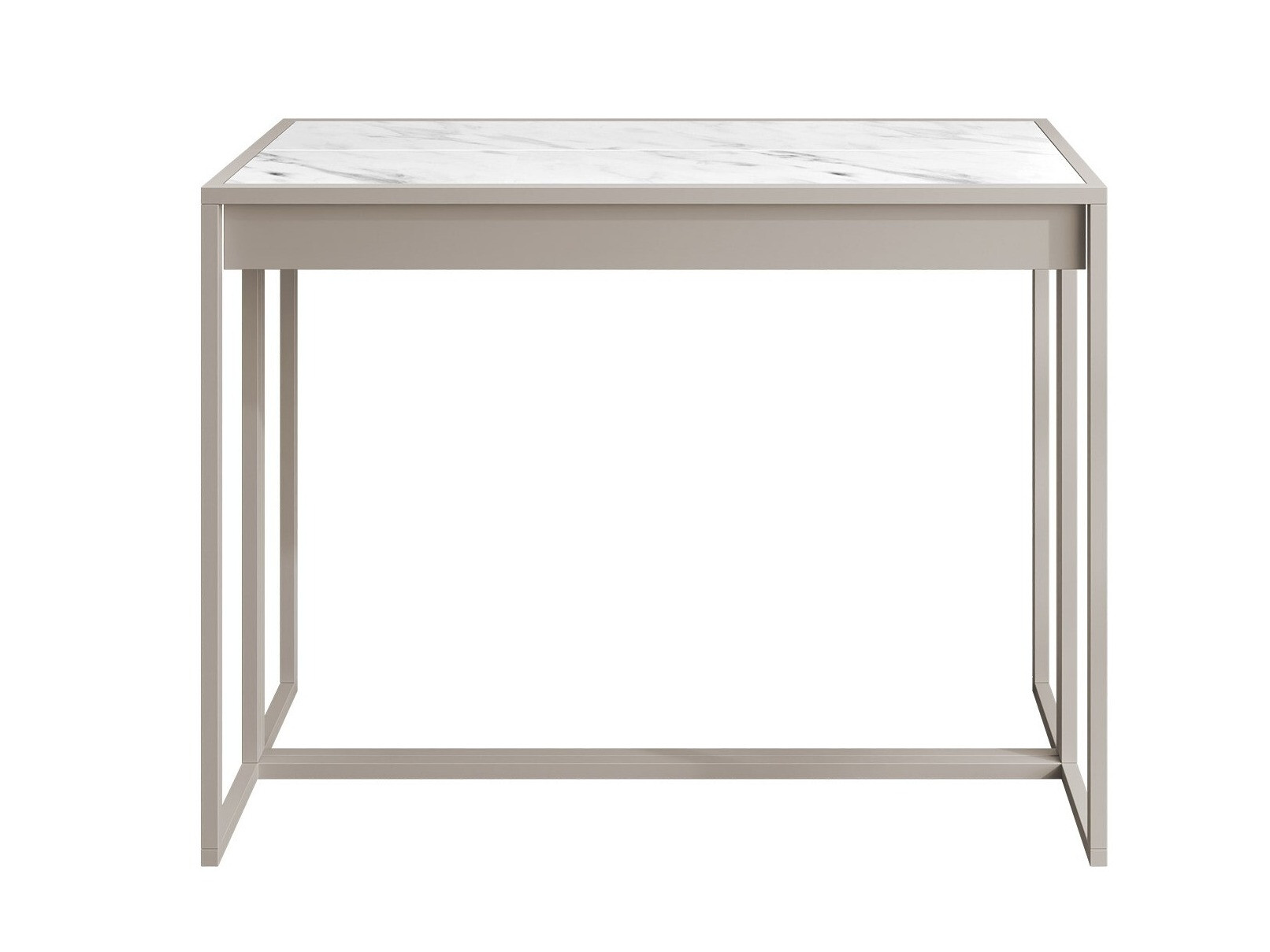Inklapbare tafel Oswego 180 (Wit marmer + Kasjmier)