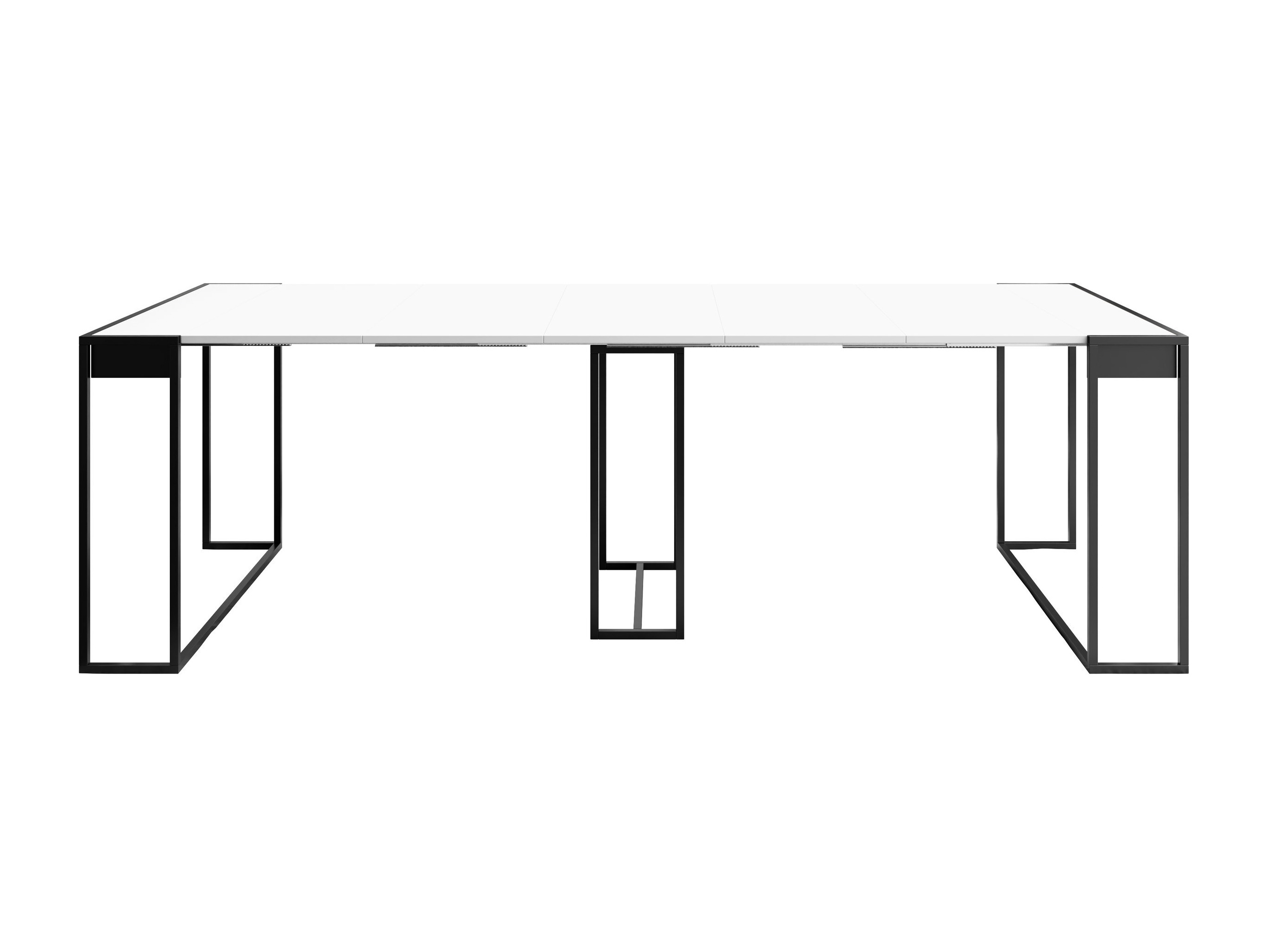 Inklapbare tafel Oswego 180 (Wit + Zwart)