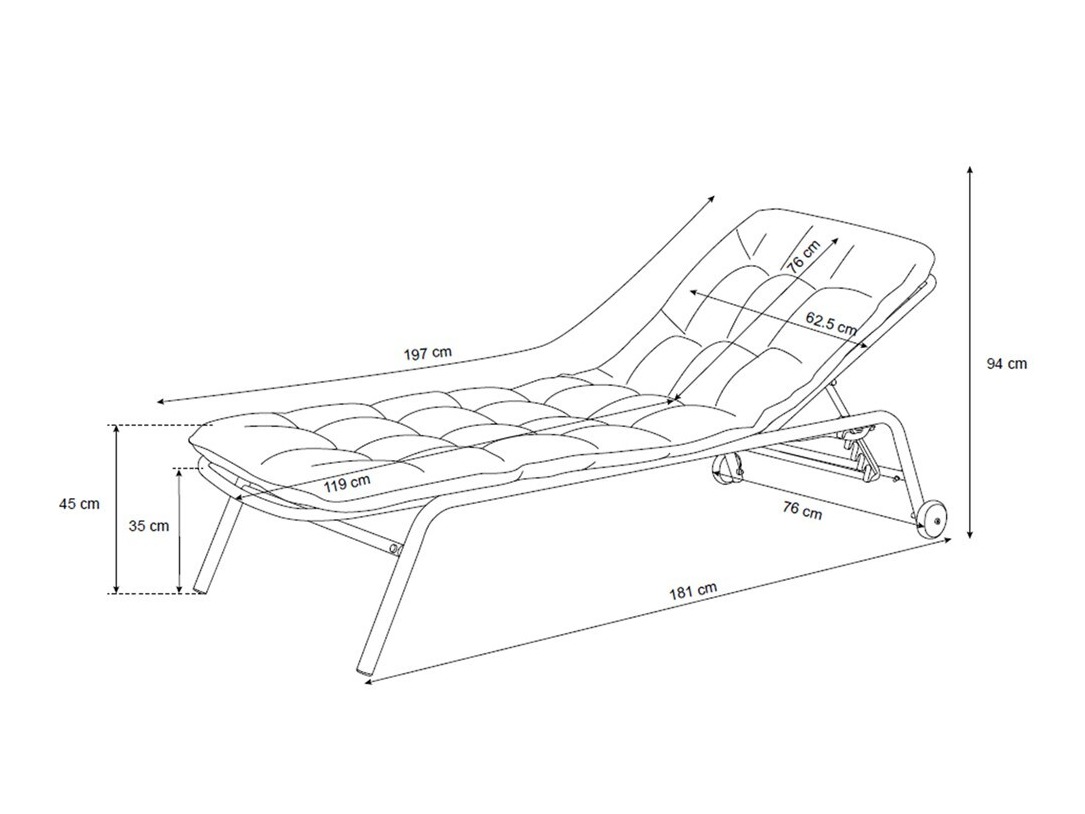 Loungestoel voor buiten Mandeville 360