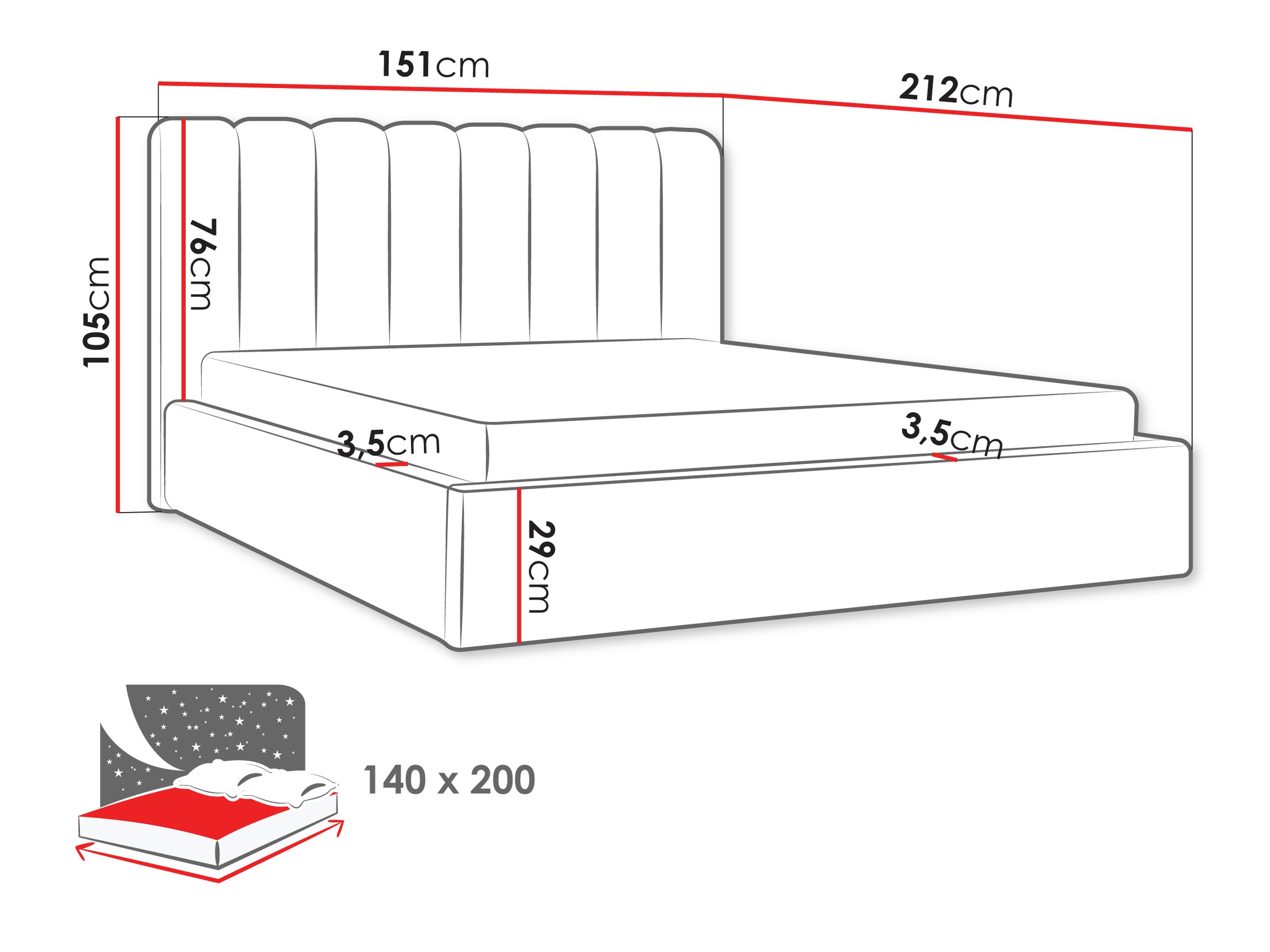 Bed ComfiDream 209 (Margo 227.04)