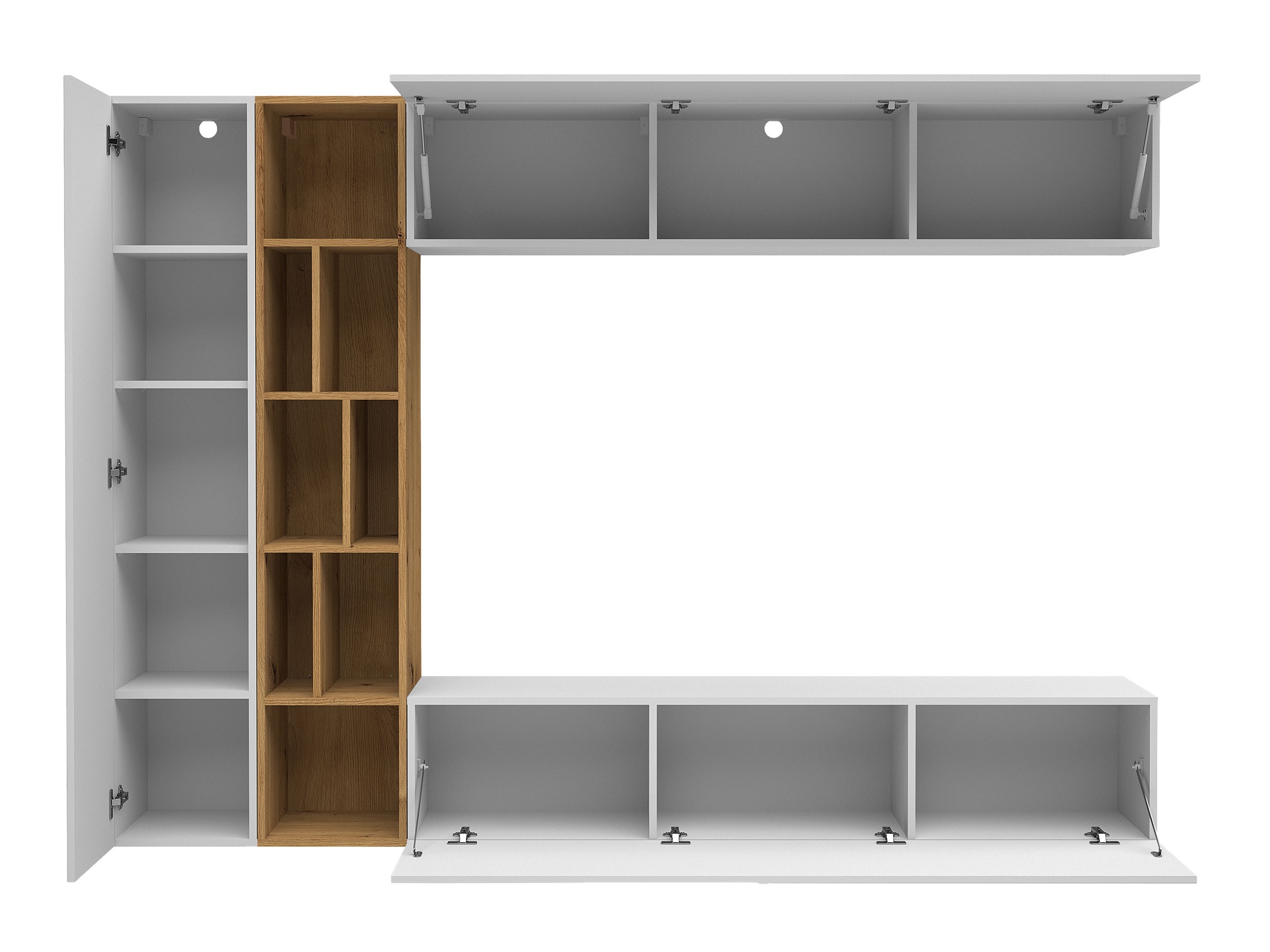 Woonkamerset Comfivo Natura (Kasjmier + Artisan eiken)