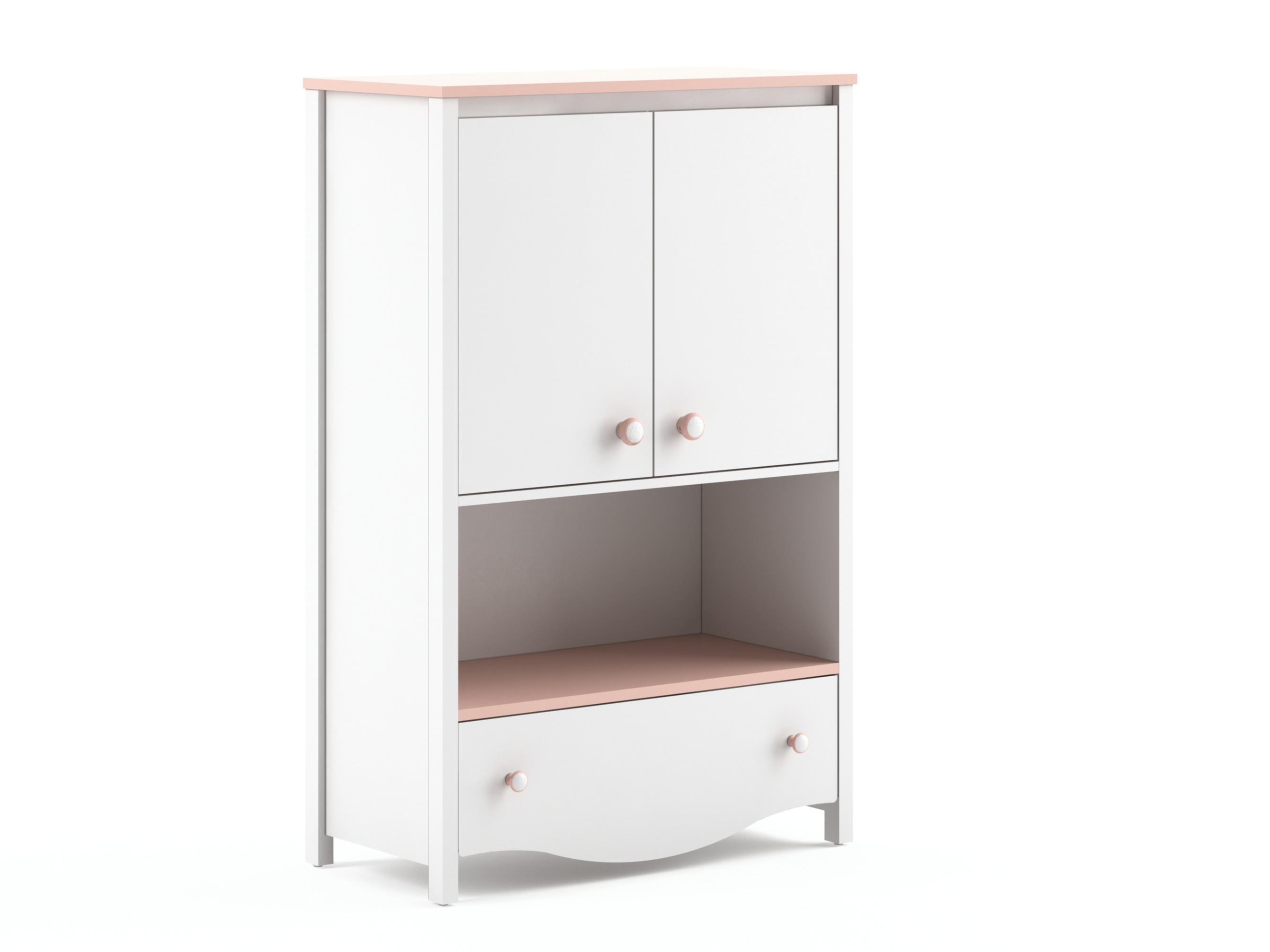 Boekenkast Velferi 121 (Wit + Roze)