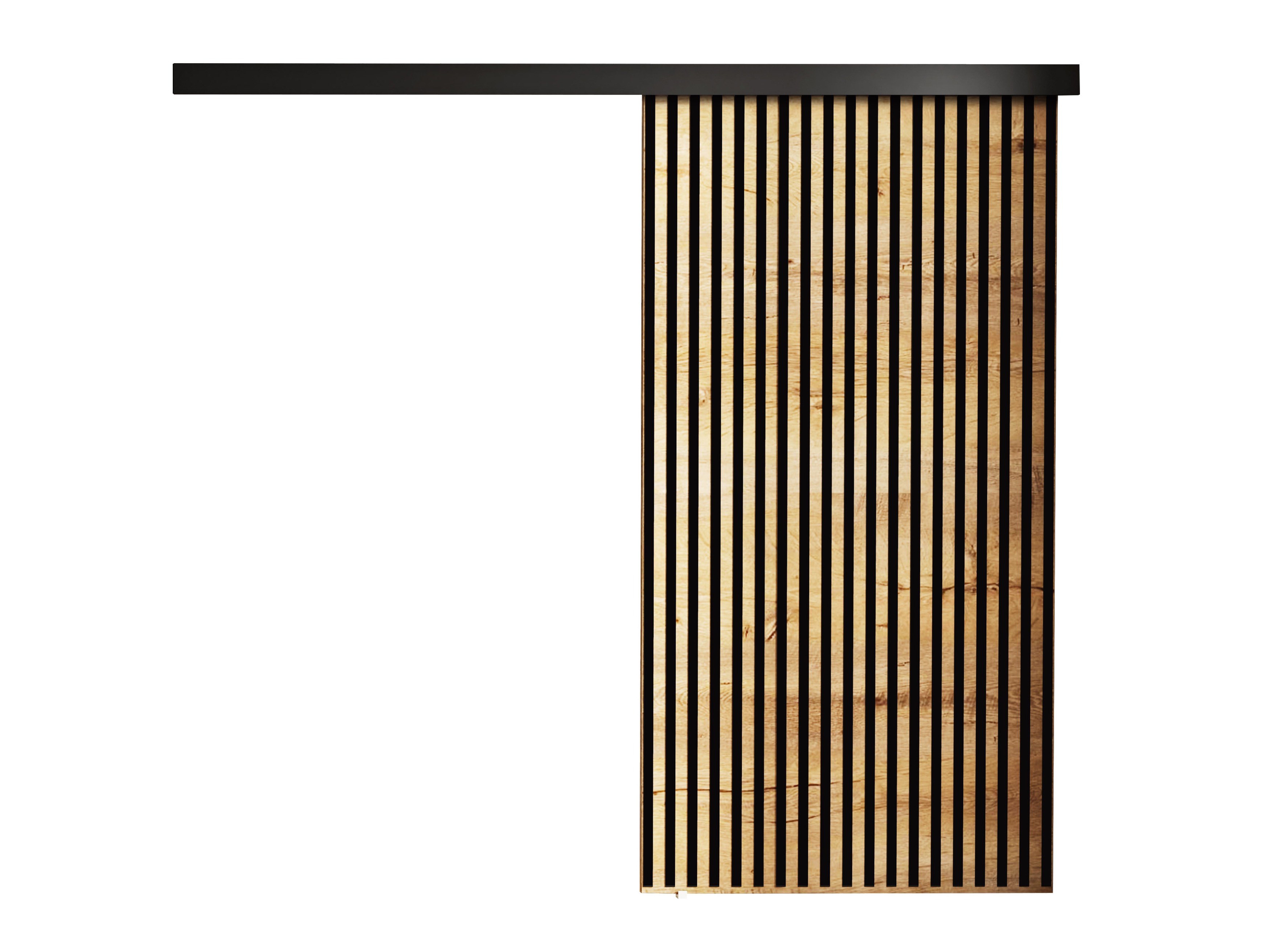 Schuifdeur Dover 204 (Ambachtelijke gouden eik + Zwart)