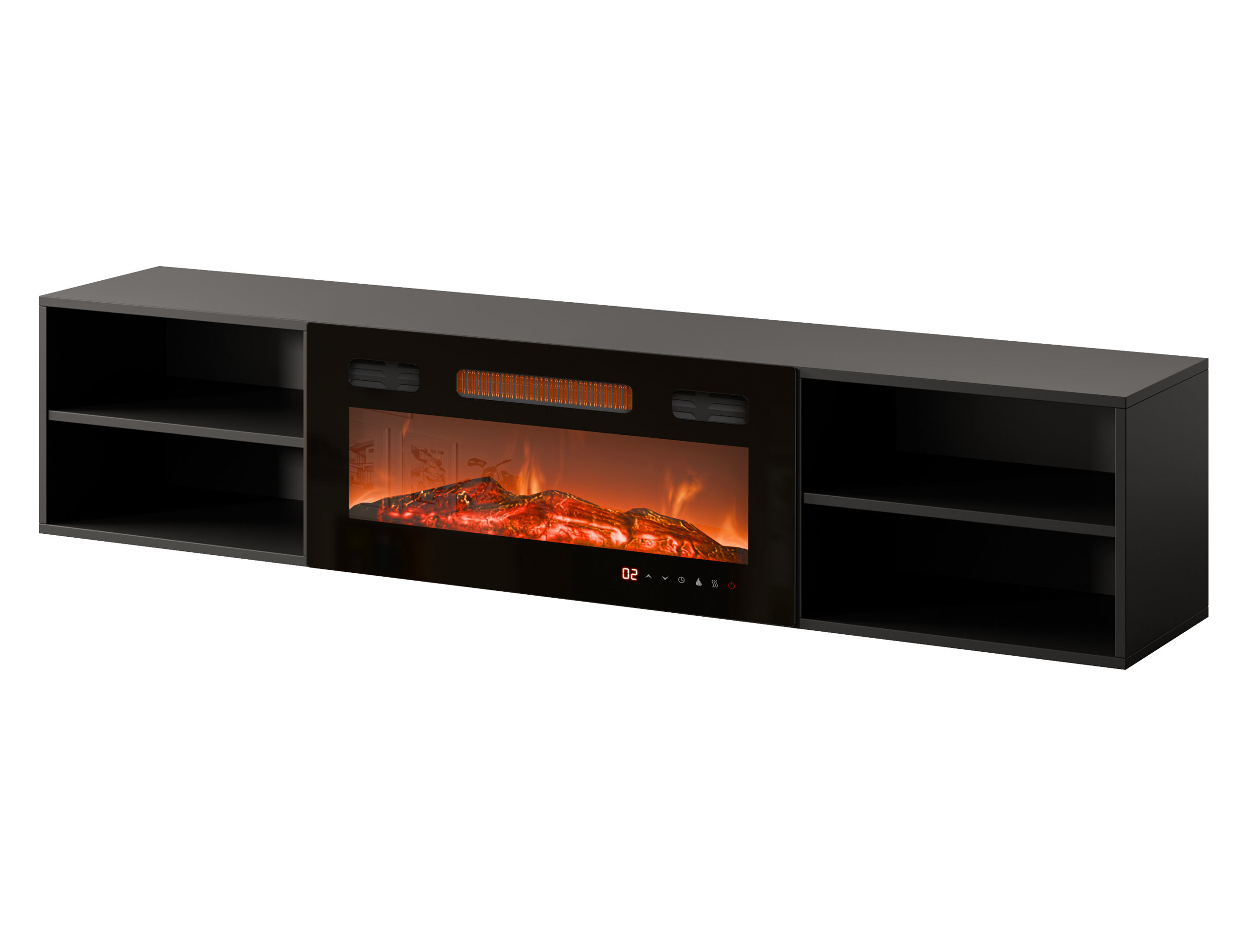 TV-meubel Charlotte 190 (Zwart)