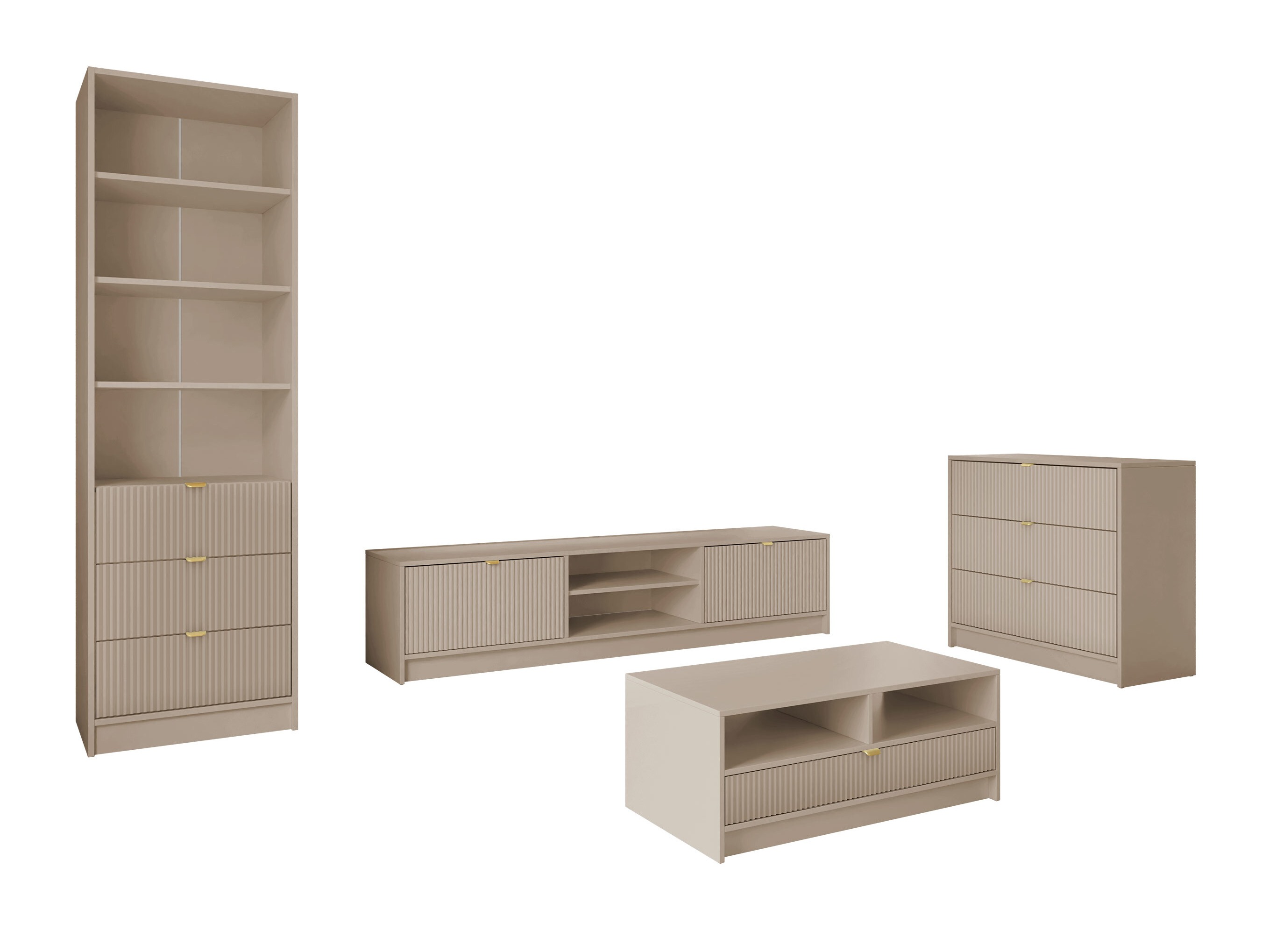 Woonkamerset Comfivo Papilio VII (Beige)