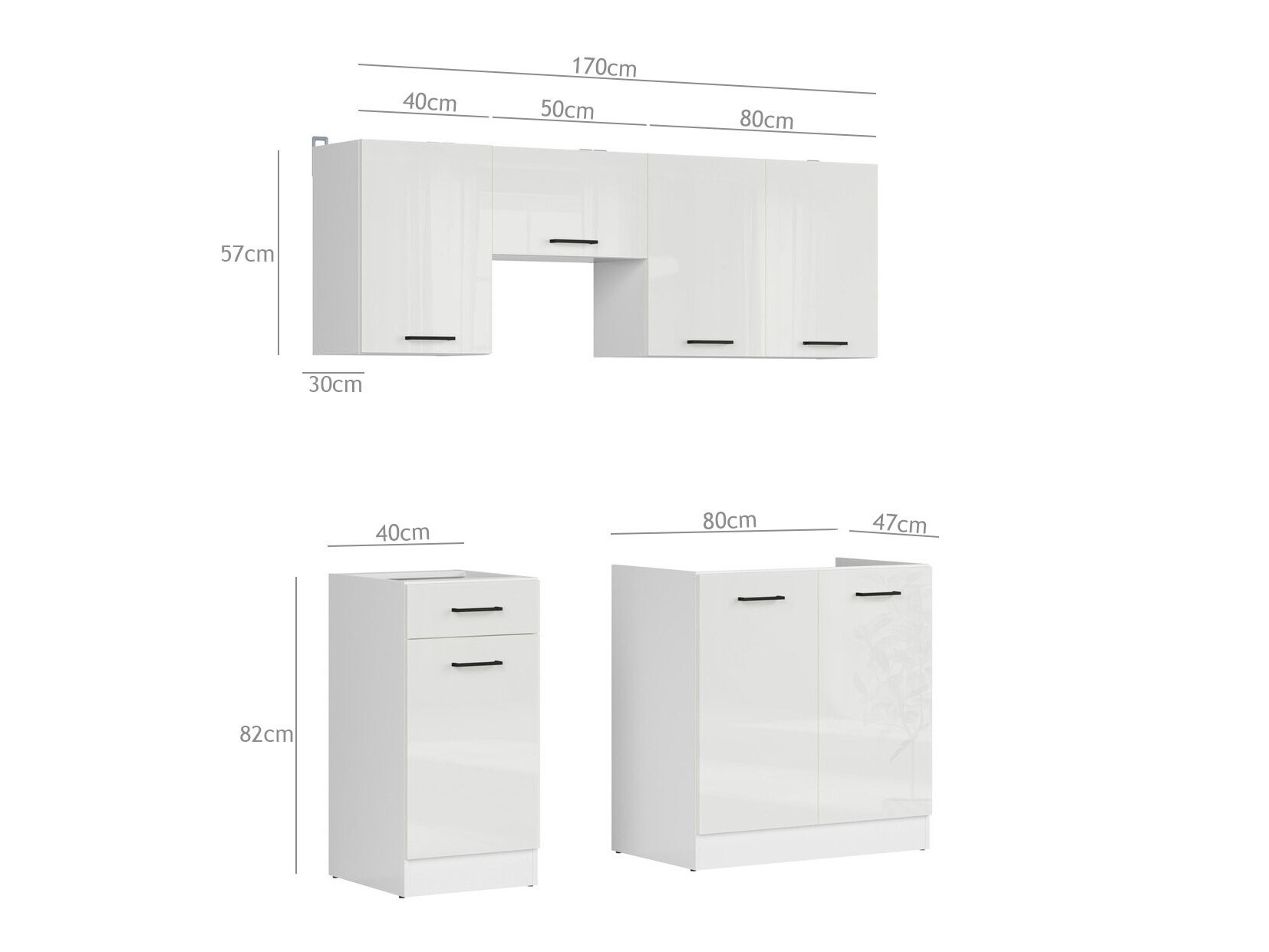 Modulaire keukenset Line Grey 117