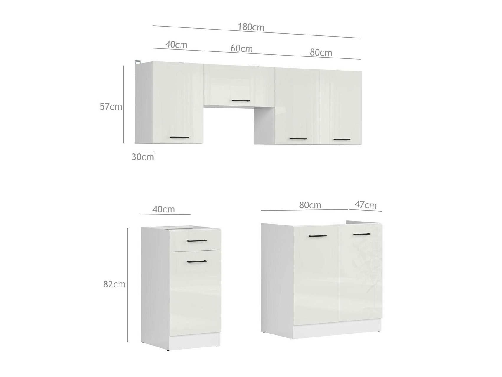 Modulaire keukenset Line White 117