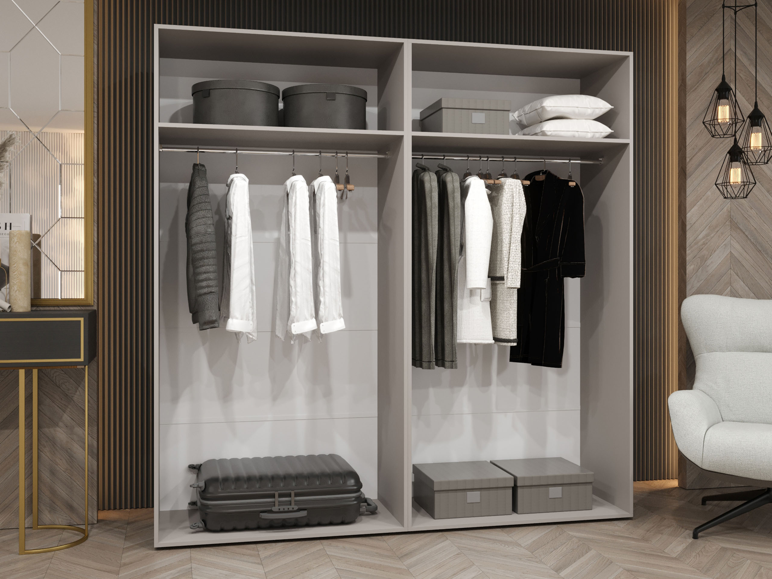 Kledingkast Hartford 620 (Wit)