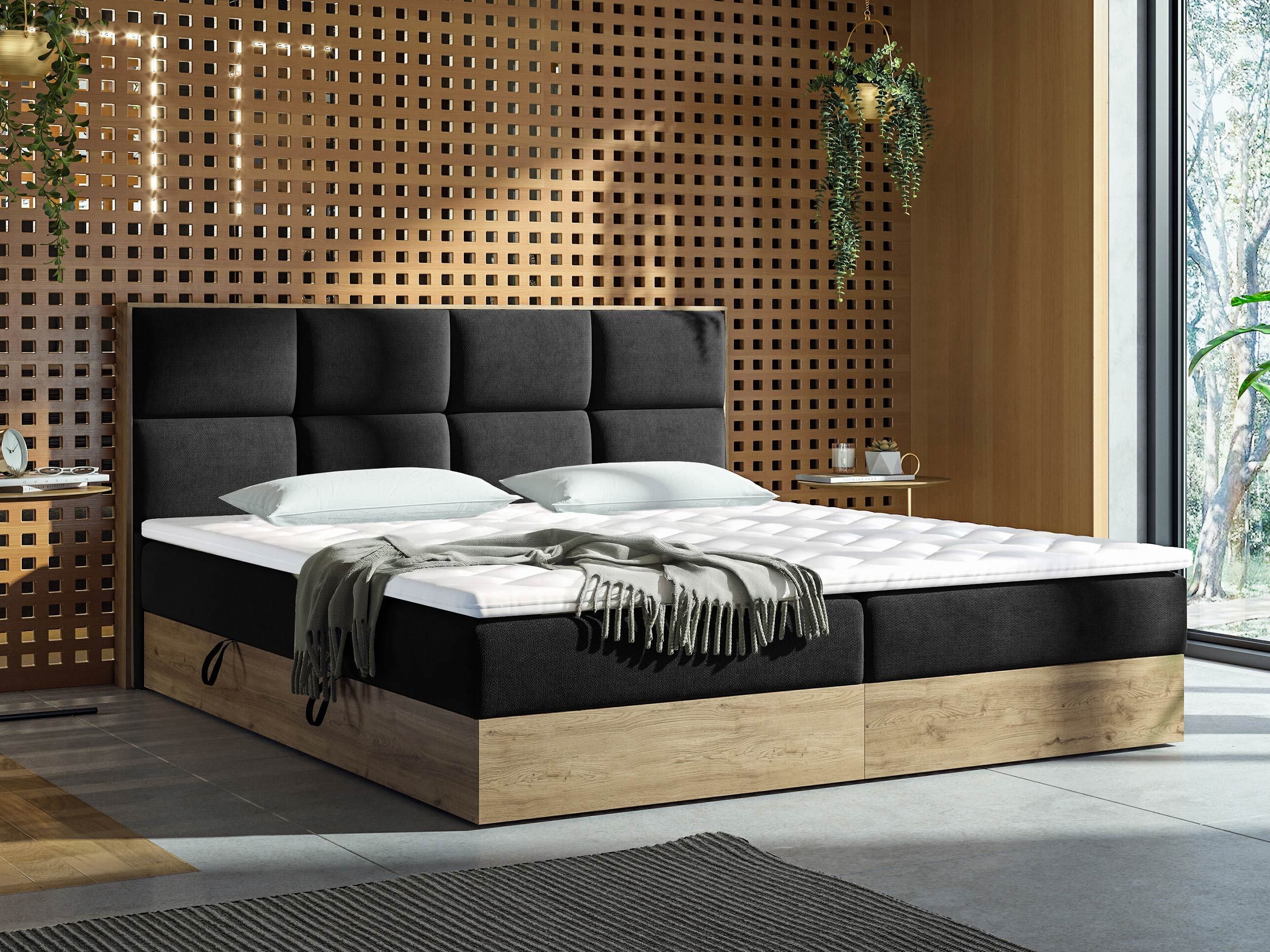 Boxspring ComfiDream Miraena (Gouden eik + Soro 100)