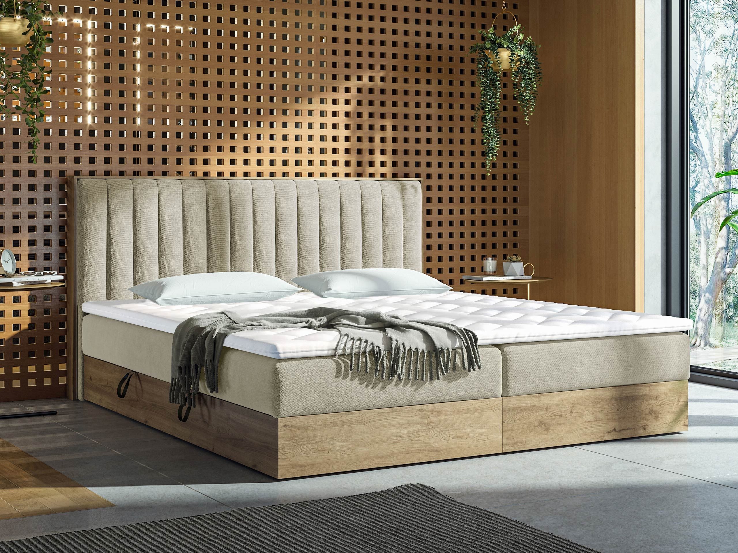 Boxspring ComfiDream Odelra (Gouden eik + Soro 21)