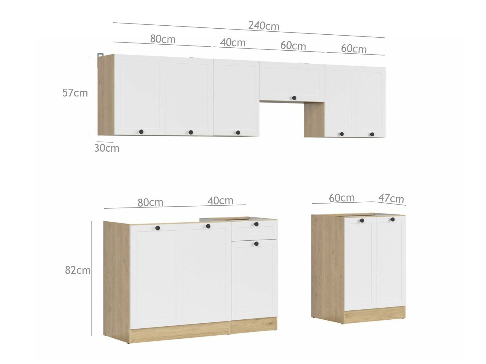 Modulaire keukenset Classic White 119